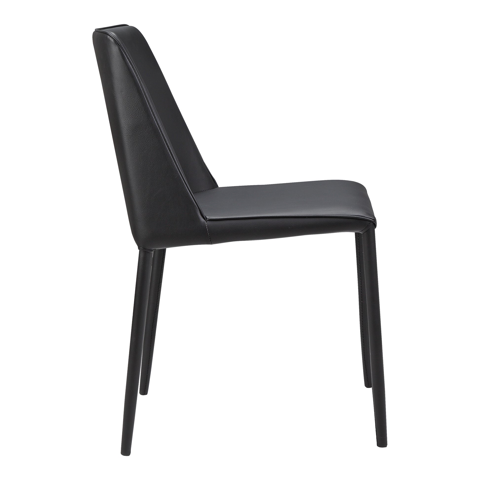 Nora Dining Chair Black Vegan Leather - Set Of Two by Moe's Home Collection - view 6