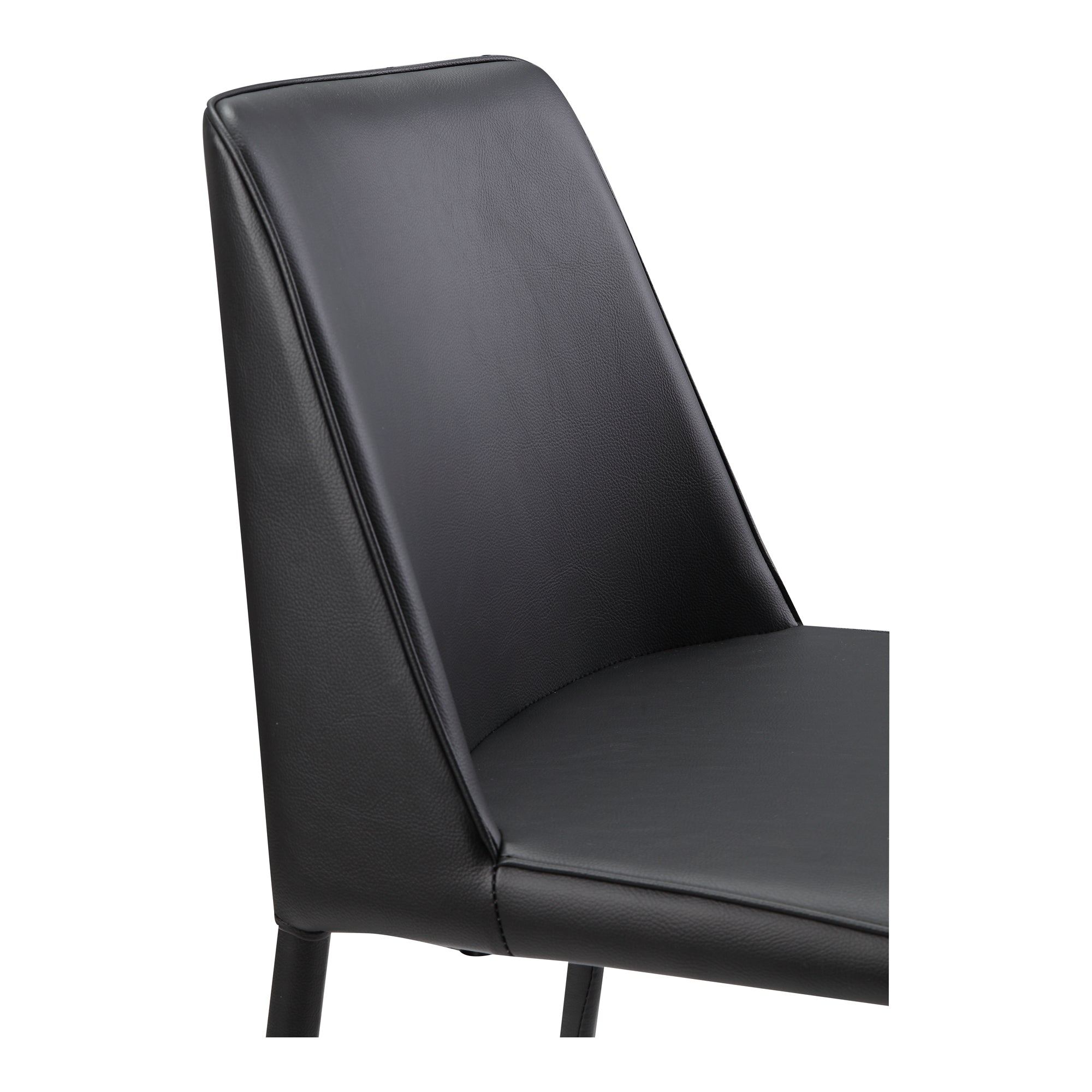 Nora Dining Chair Black Vegan Leather - Set Of Two by Moe's Home Collection - view 8