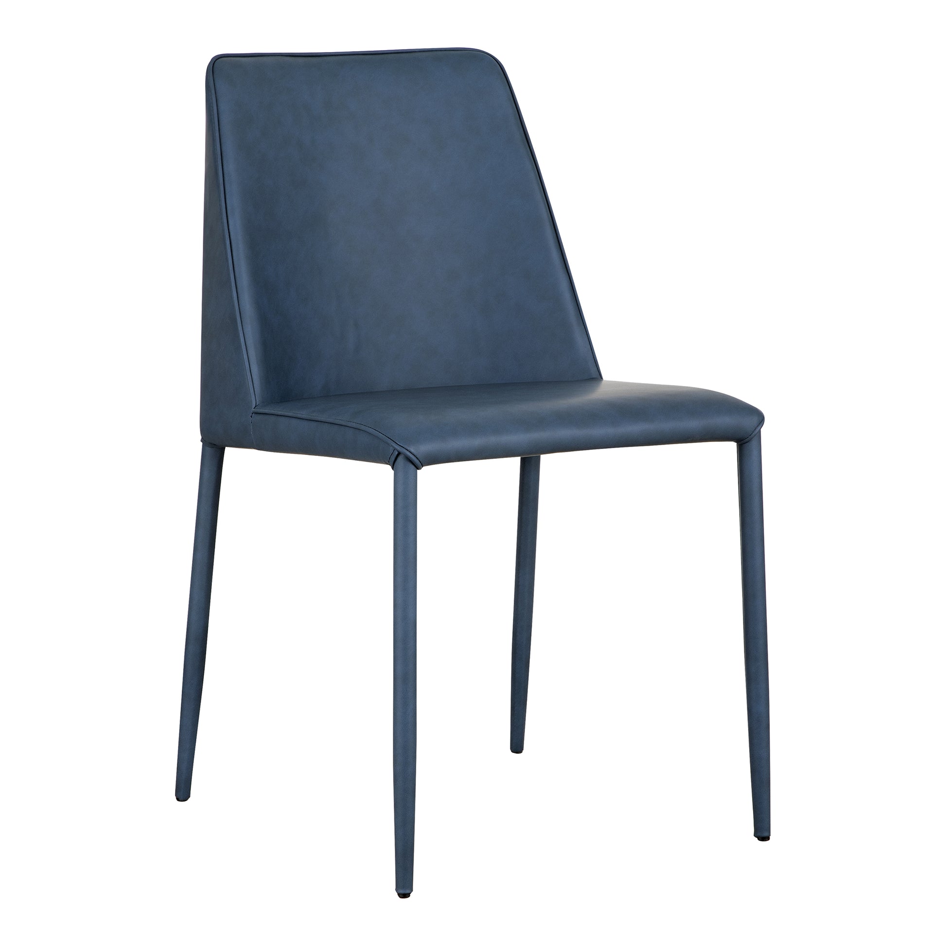Nora Dining Chair Ocean Cavern Grey Vegan Leather - Set Of Two by Moe's Home Collection - view 5