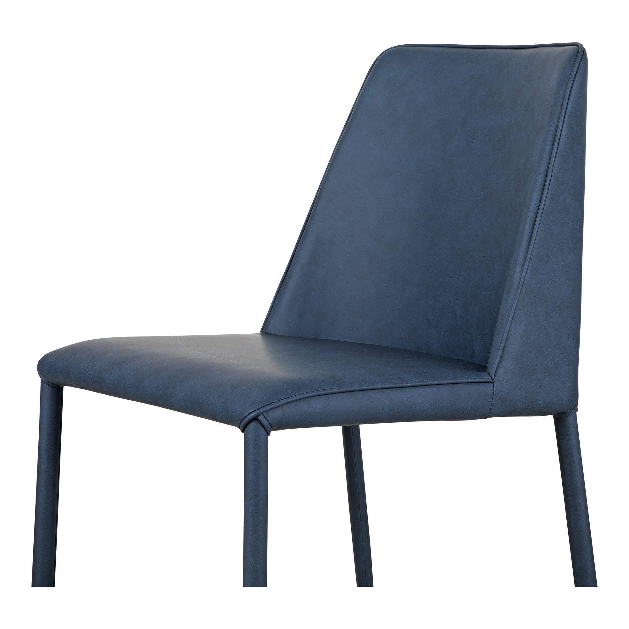 Nora Dining Chair Ocean Cavern Grey Vegan Leather - Set Of Two by Moe's Home Collection - view 8
