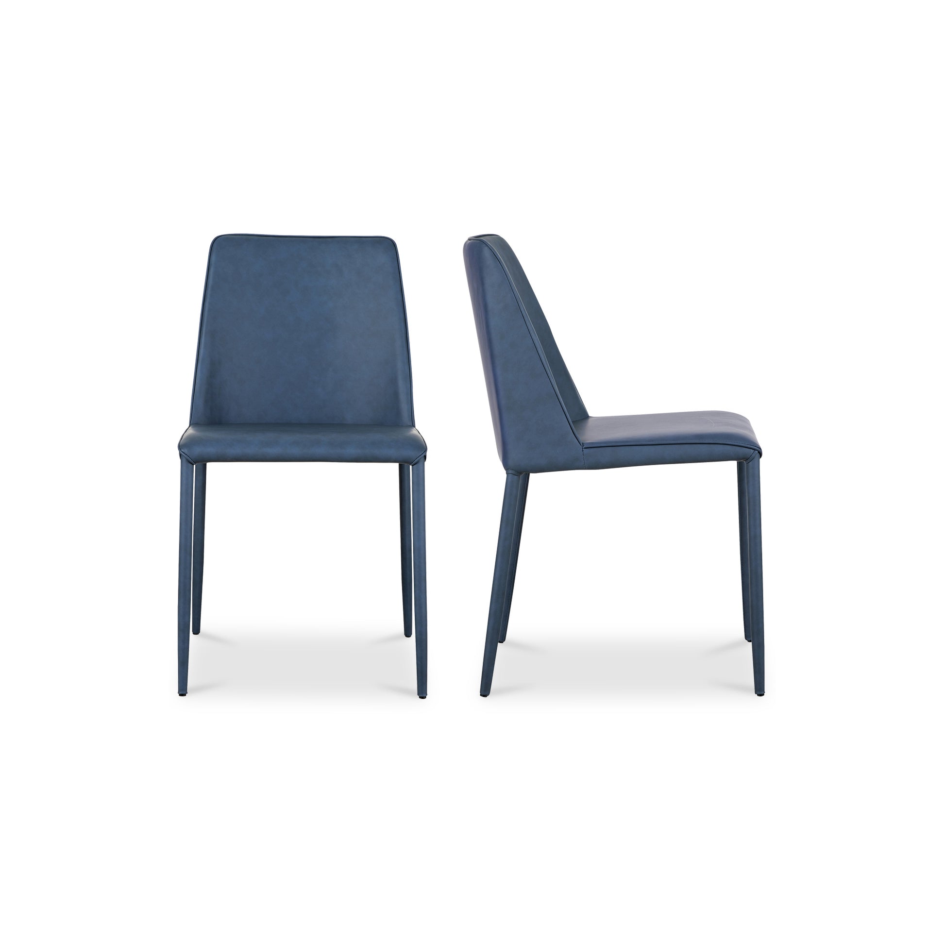 Nora Dining Chair Ocean Cavern Grey Vegan Leather - Set Of Two by Moe's Home Collection - view 2