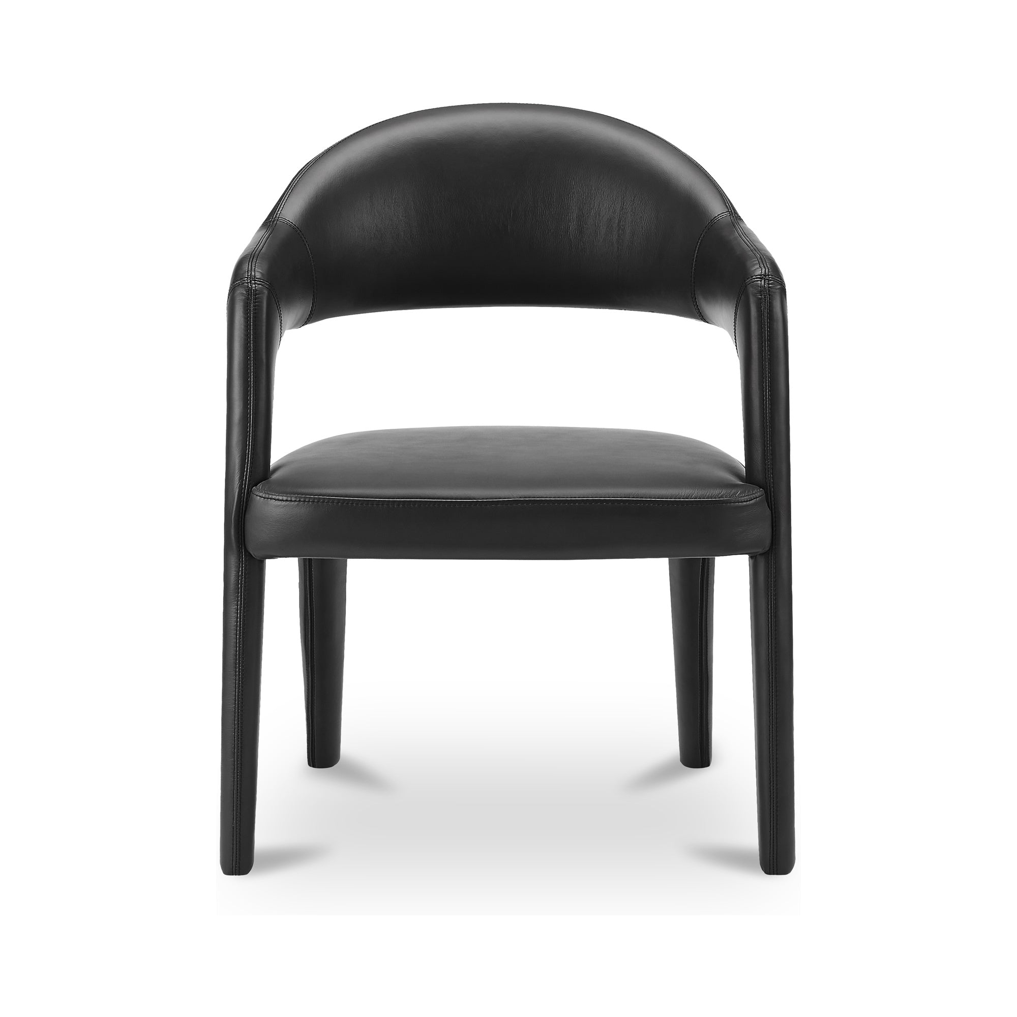 Martens Dining Chair Black Leather by Moe's Home Collection