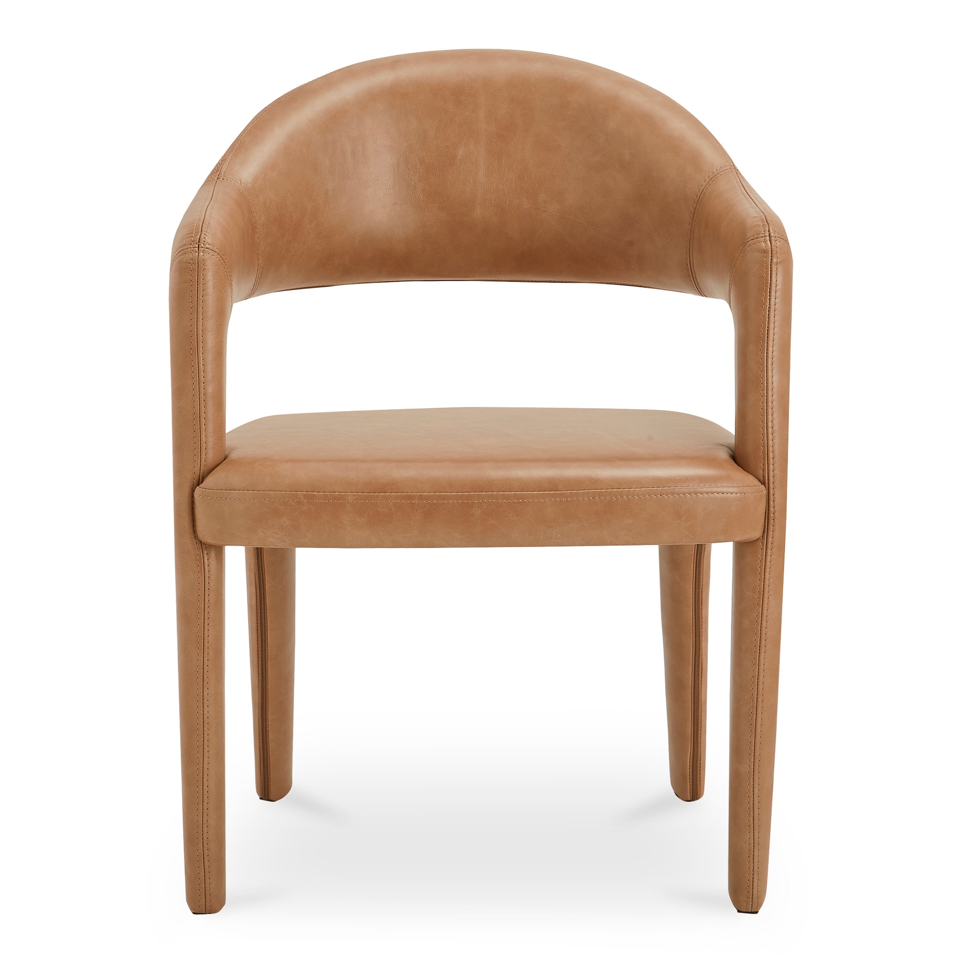 Martens Dining Chair Brown Leather by Moe's Home Collection