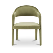 Martens Dining Chair Green Velvet by Moe's Home Collection