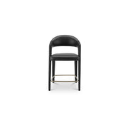 Martens Counter Stool Black Leather by Moe's Home Collection