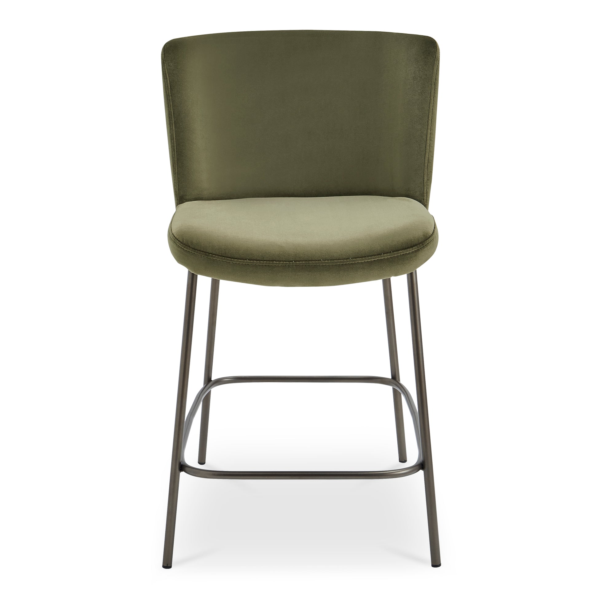 Early Counter Stool Faux Green Mohair by Moe's Home Collection
