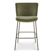Early Bar Stool Faux Green Mohair by Moe's Home Collection