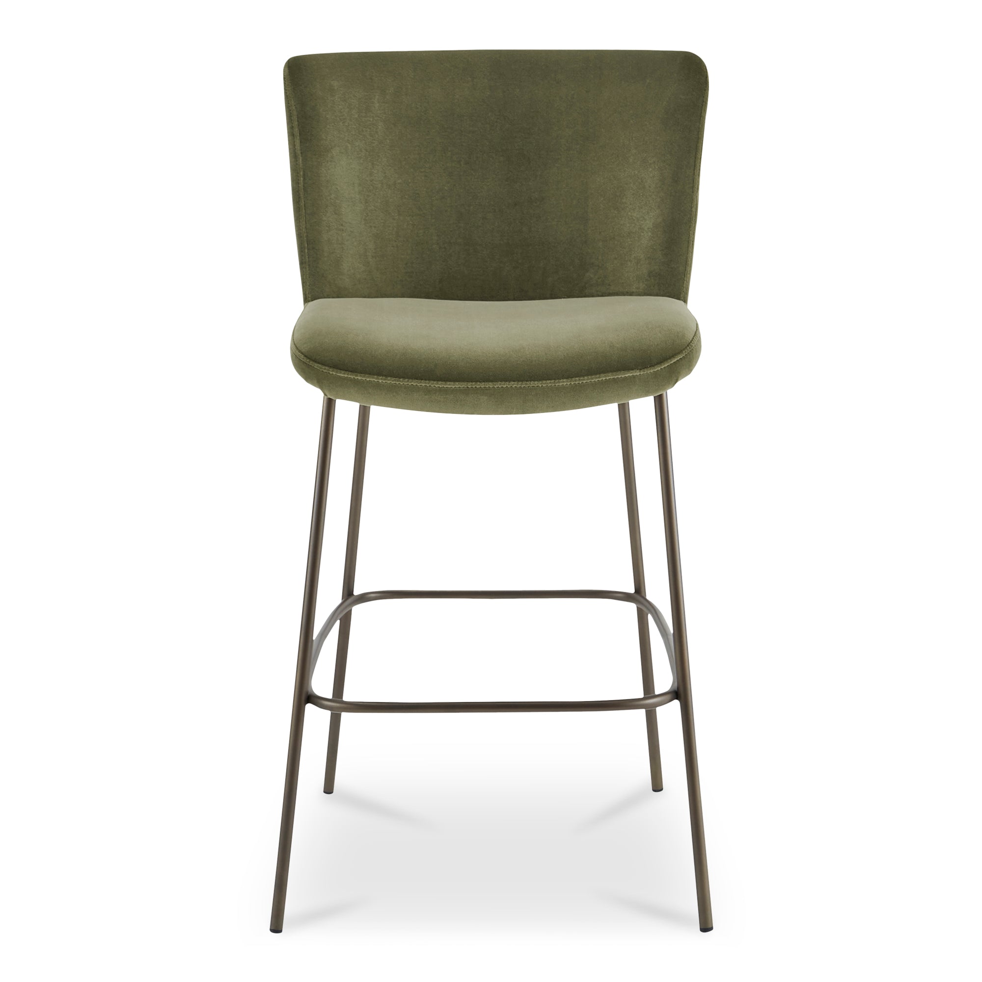 Early Bar Stool Faux Green Mohair by Moe's Home Collection