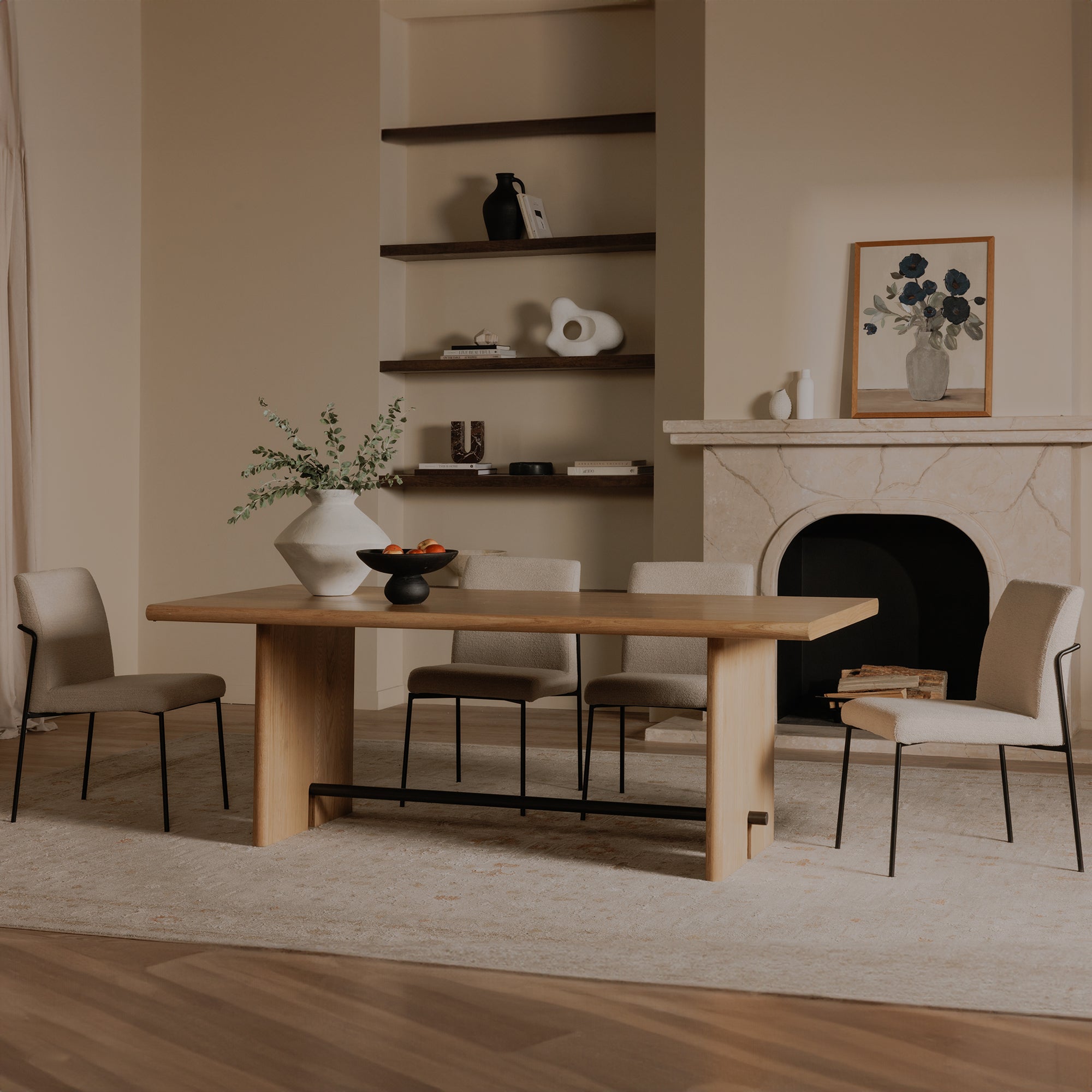 Danny Dining Chair Ivory Set of Two by Moe's Home Collection - view 3