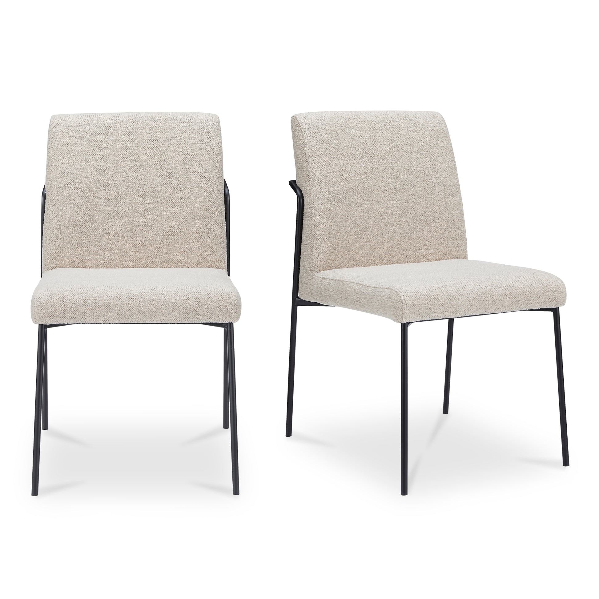Danny Dining Chair Ivory Set of Two by Moe's Home Collection