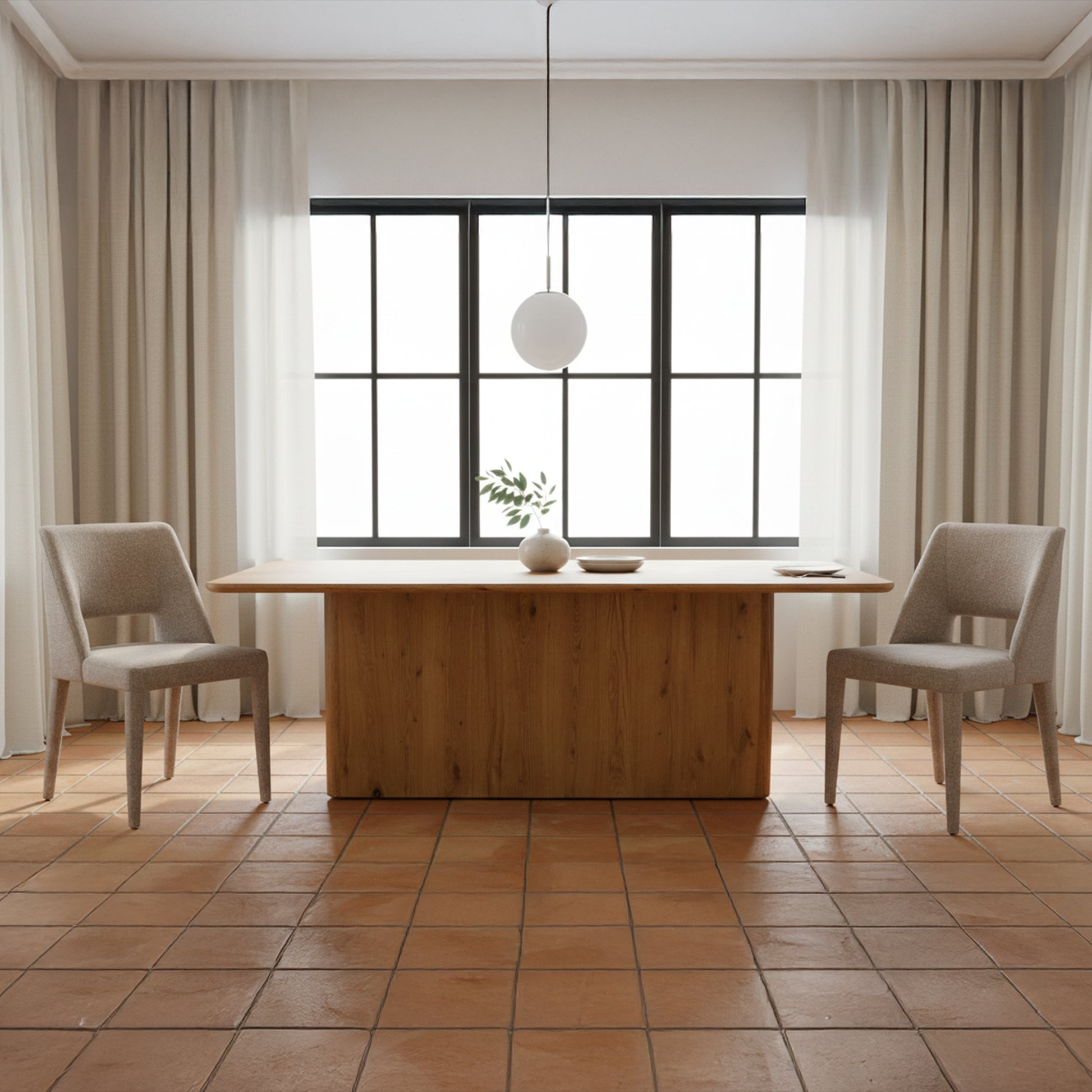 Joyce Dining Chair Light Brown-Set of Two by Moe's Home Collection - view 2