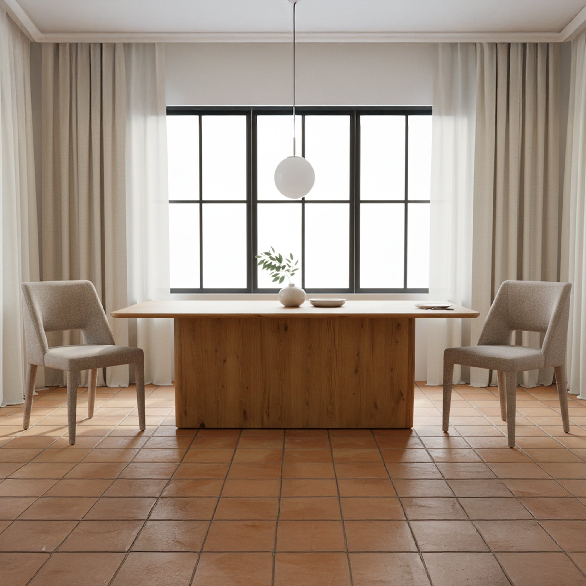Joyce Dining Chair Light Brown-Set of Two by Moe's Home Collection - view 2