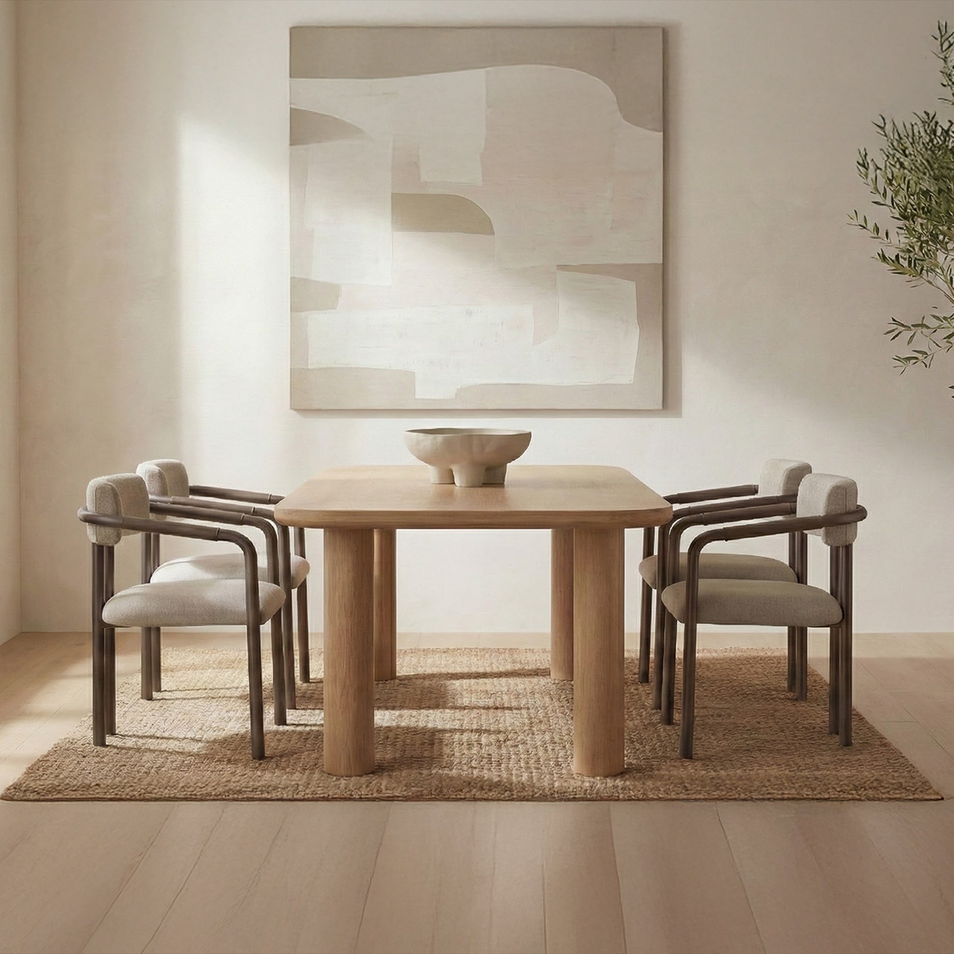 Cassidy Dining Chair Light Brown by Moe's Home Collection - view 2