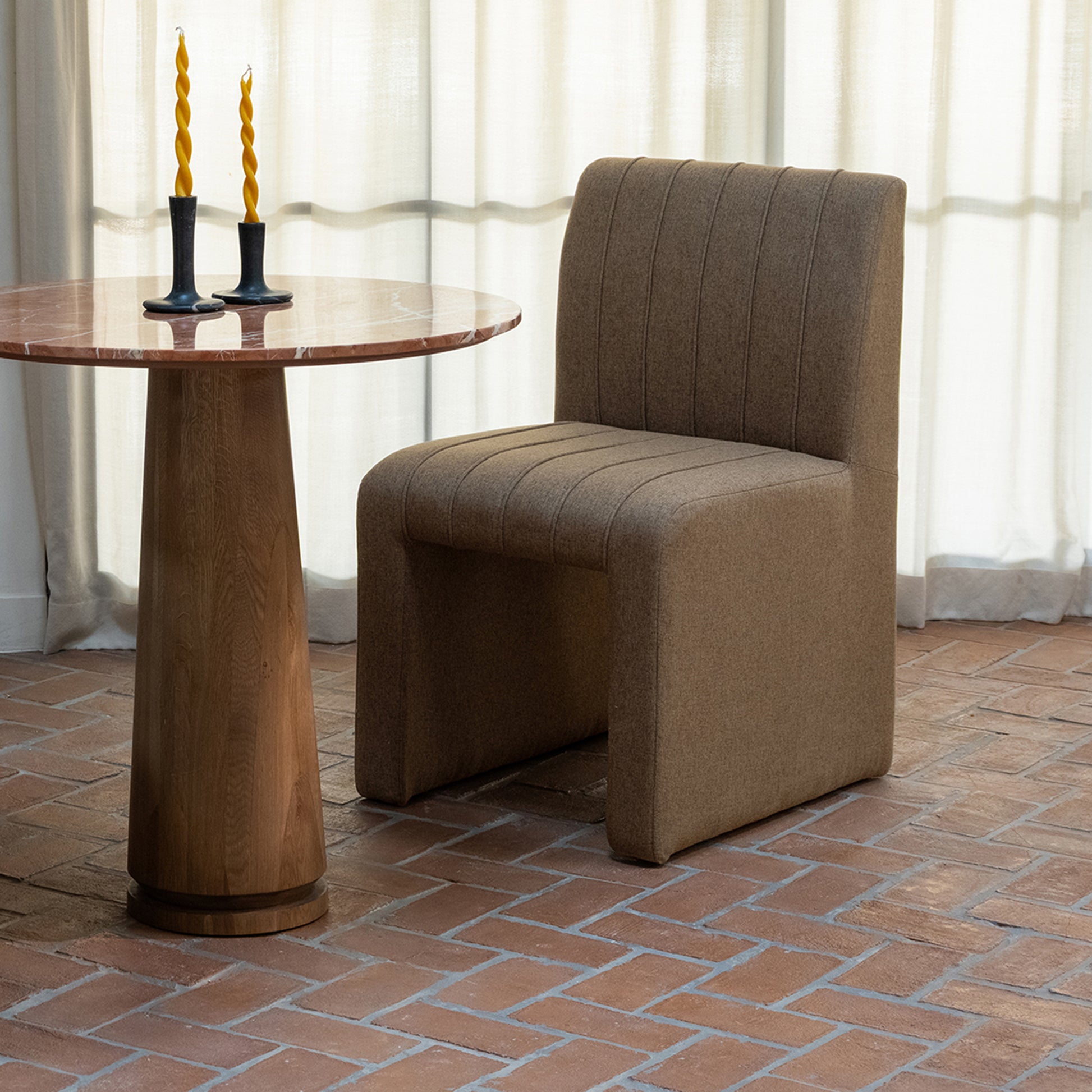 Sally Dining Chair Light Brown by Moe's Home Collection - view 4