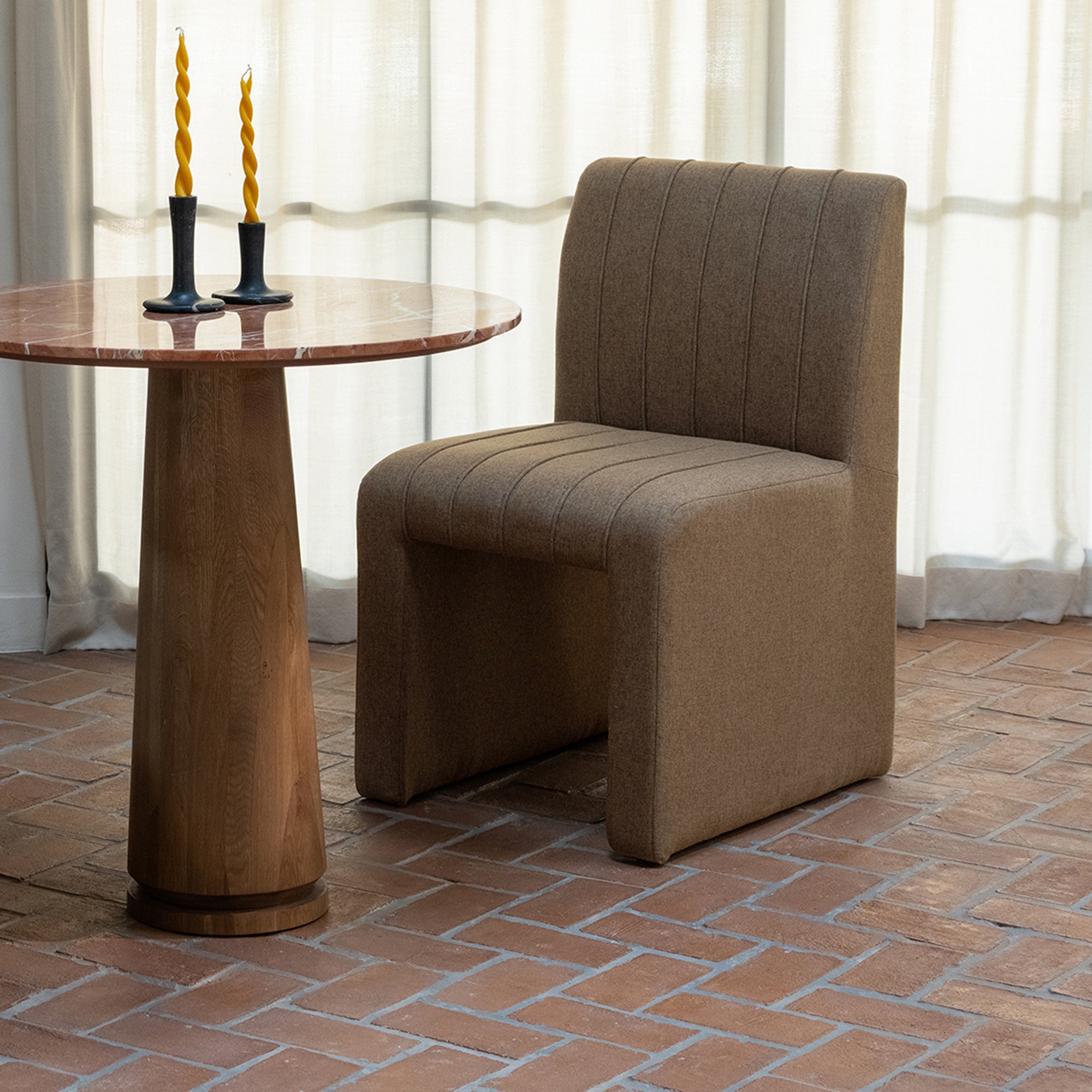Sally Dining Chair Light Brown by Moe's Home Collection - view 4