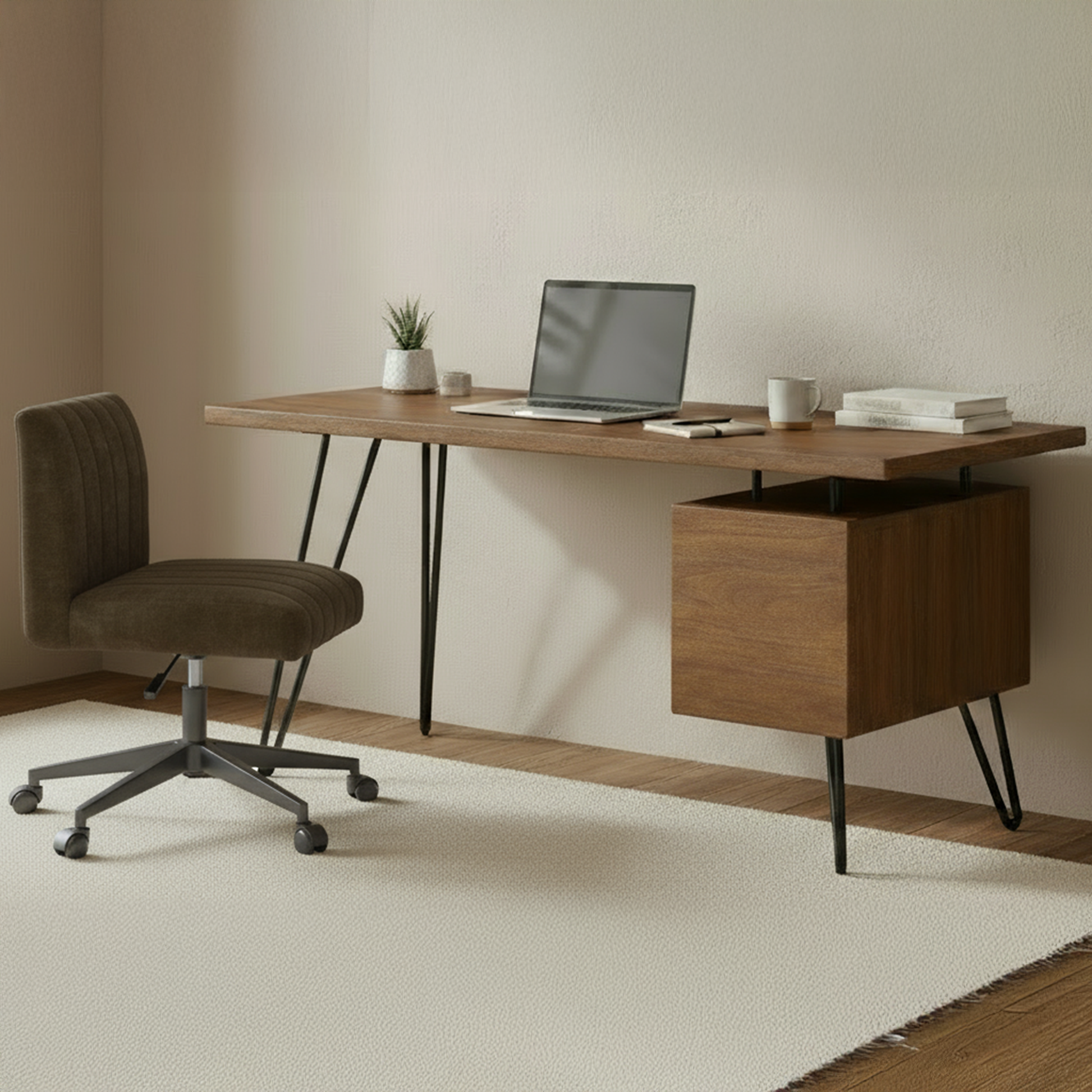 Sally Office Chair Cedar Green by Moe's Home Collection - view 2