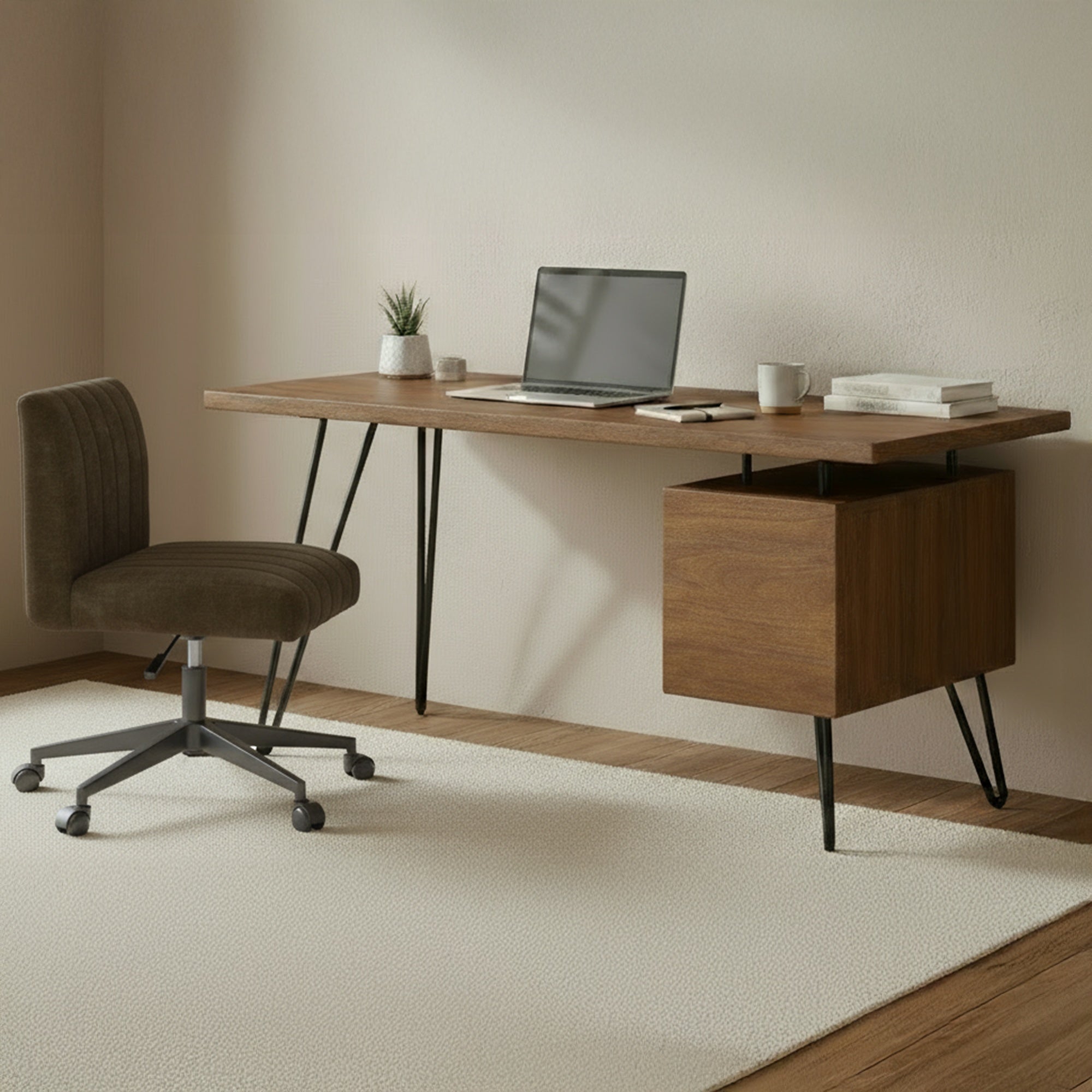 Sally Office Chair Cedar Green by Moe's Home Collection - view 3