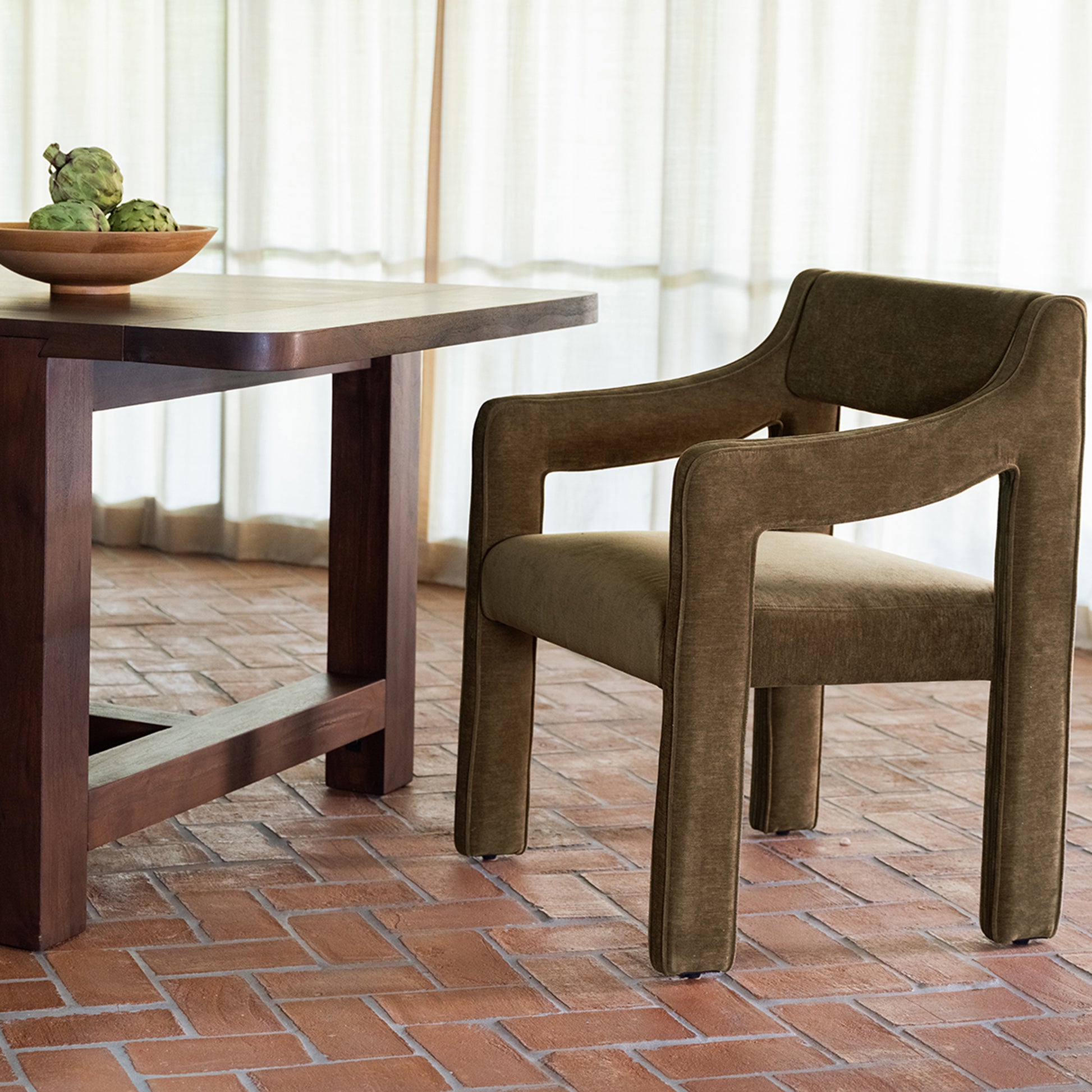 Elise Dining Chair Cedar Green by Moe's Home Collection - view 5