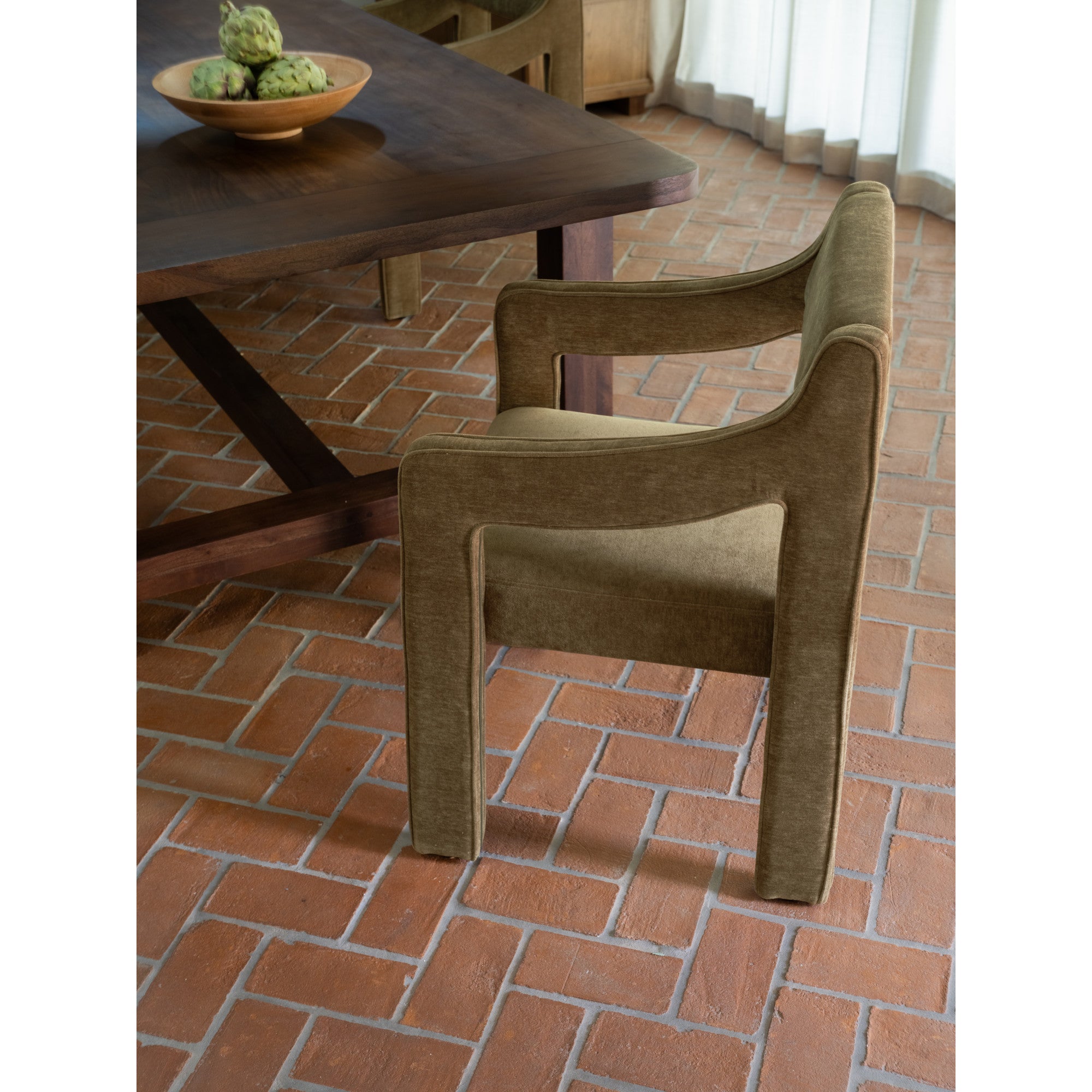 Elise Dining Chair Cedar Green by Moe's Home Collection - view 2