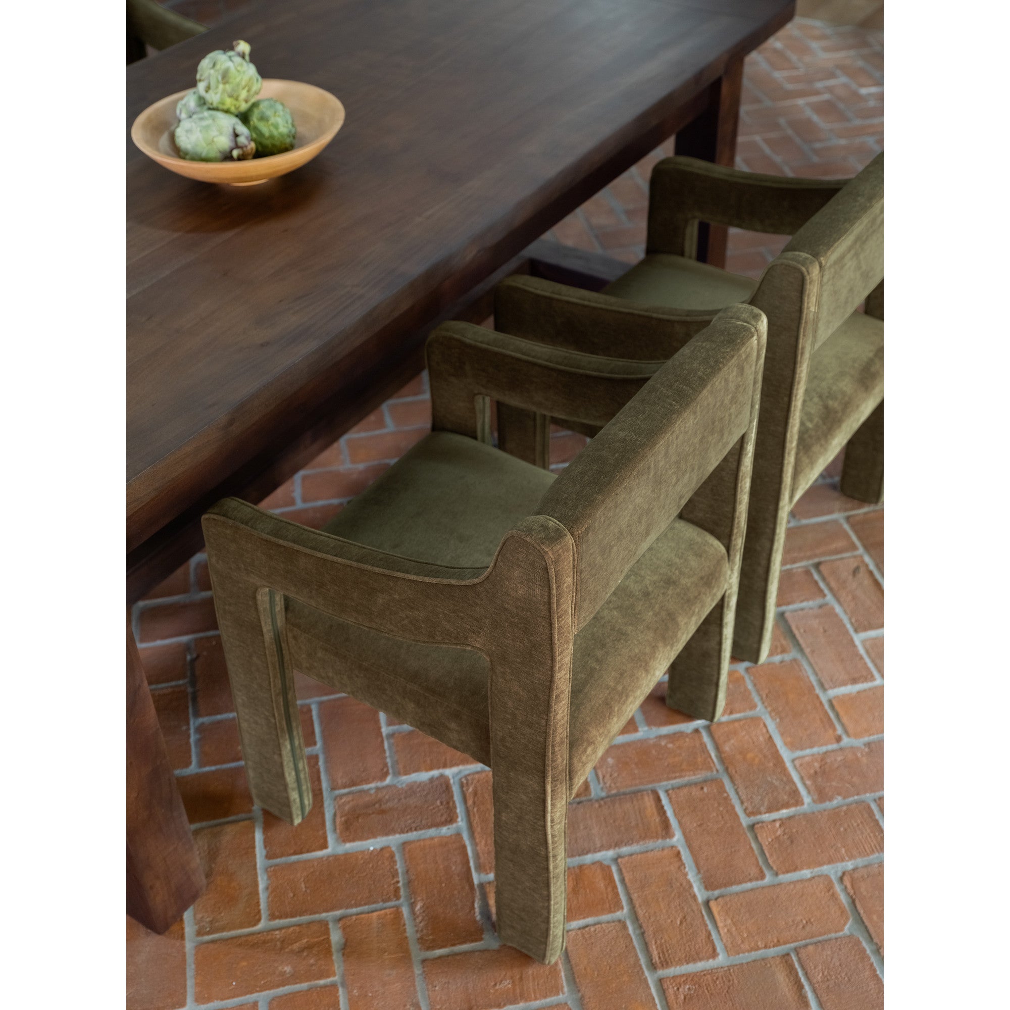 Elise Dining Chair Cedar Green by Moe's Home Collection - view 3