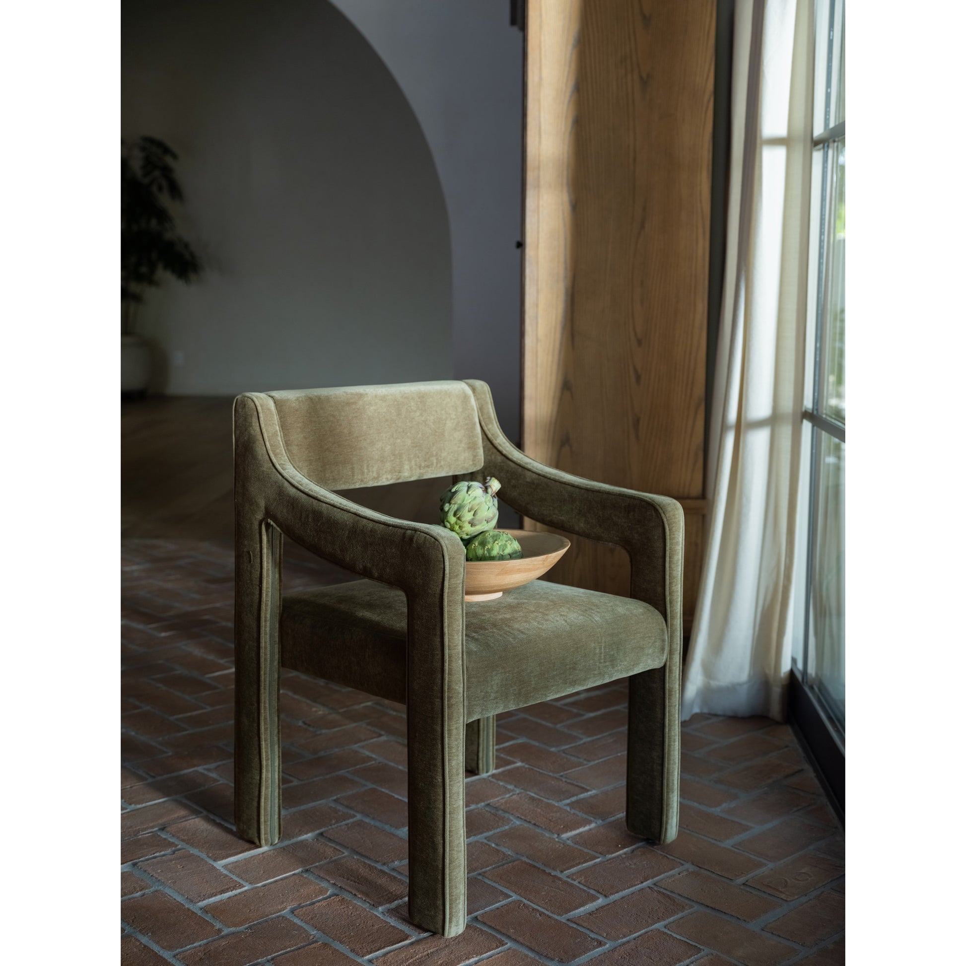 Elise Dining Chair Cedar Green by Moe's Home Collection - view 4