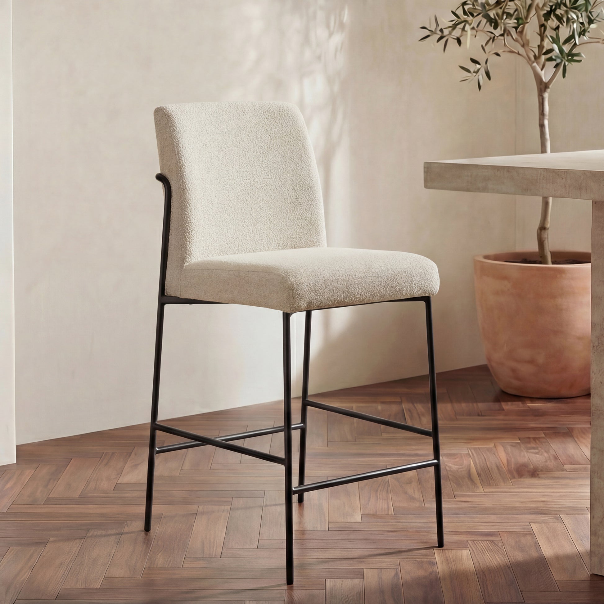 Danny Counter Stool Ivory by Moe's Home Collection - view 2