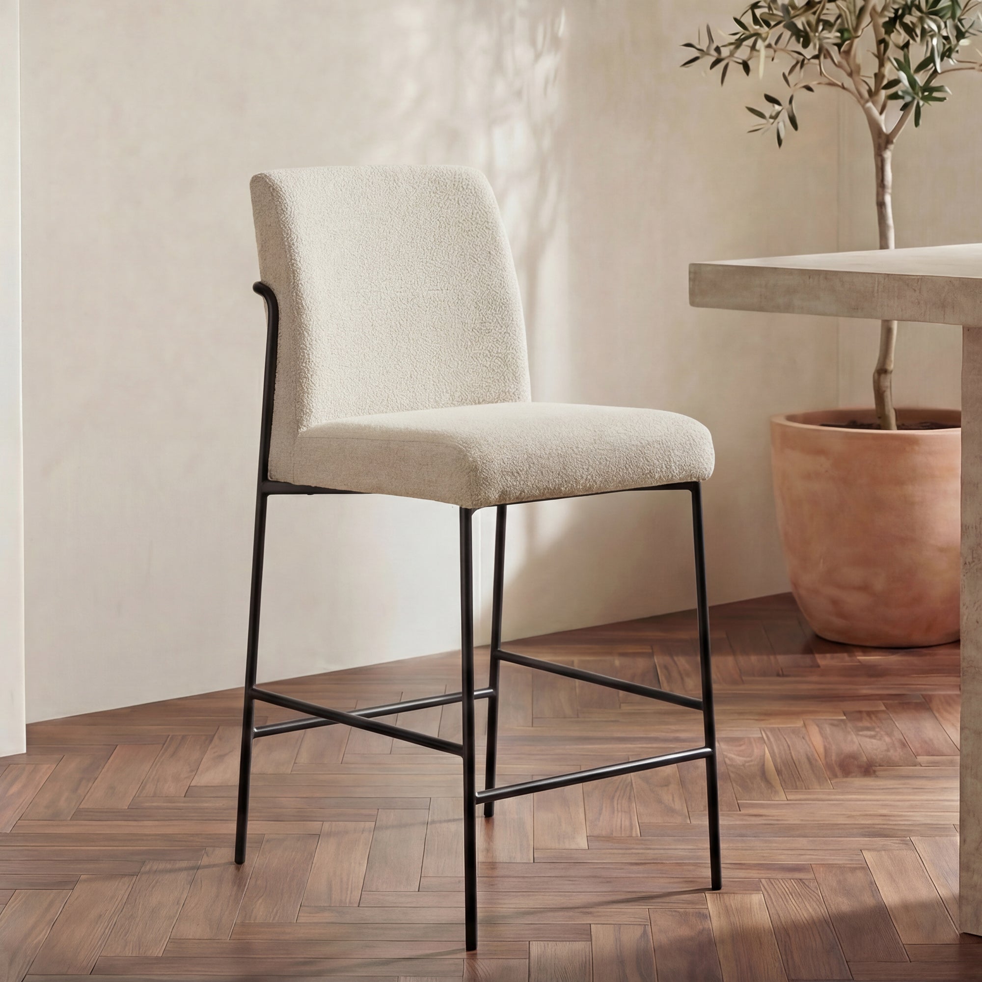 Danny Counter Stool Ivory by Moe's Home Collection - view 2