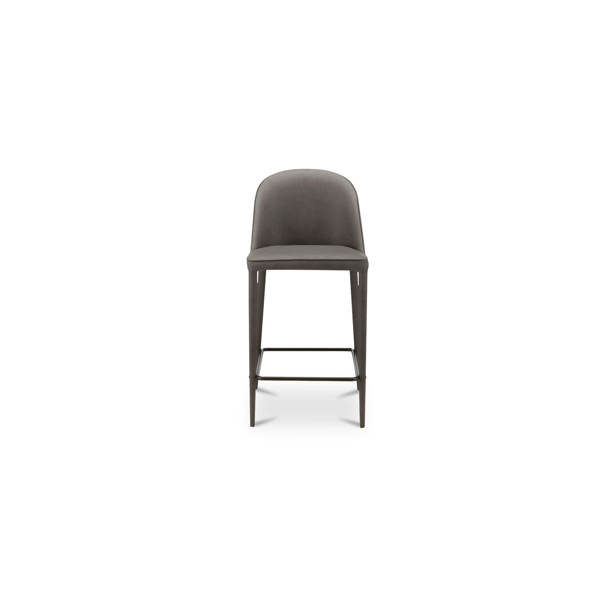 Burton Counter Stool Grey Vegan Leather by Moe's Home Collection