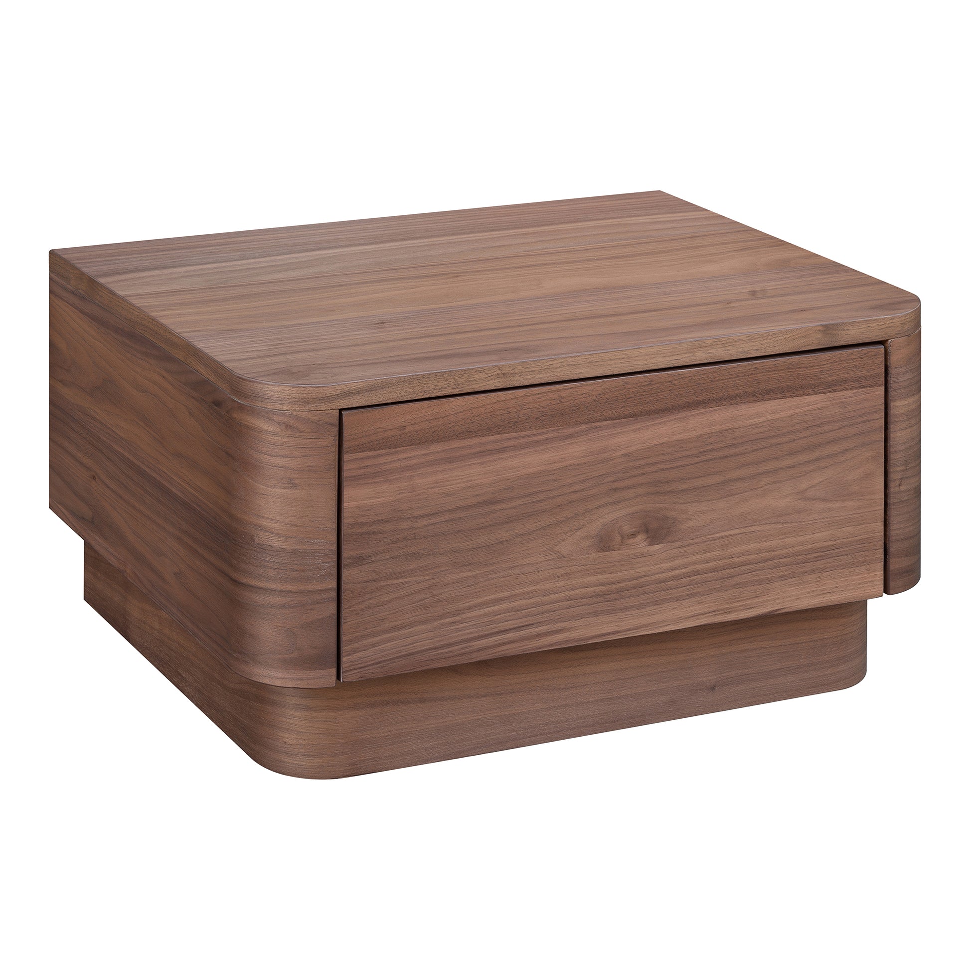 Round Off Small Nightstand Walnut by Moe's Home Collection - view 2