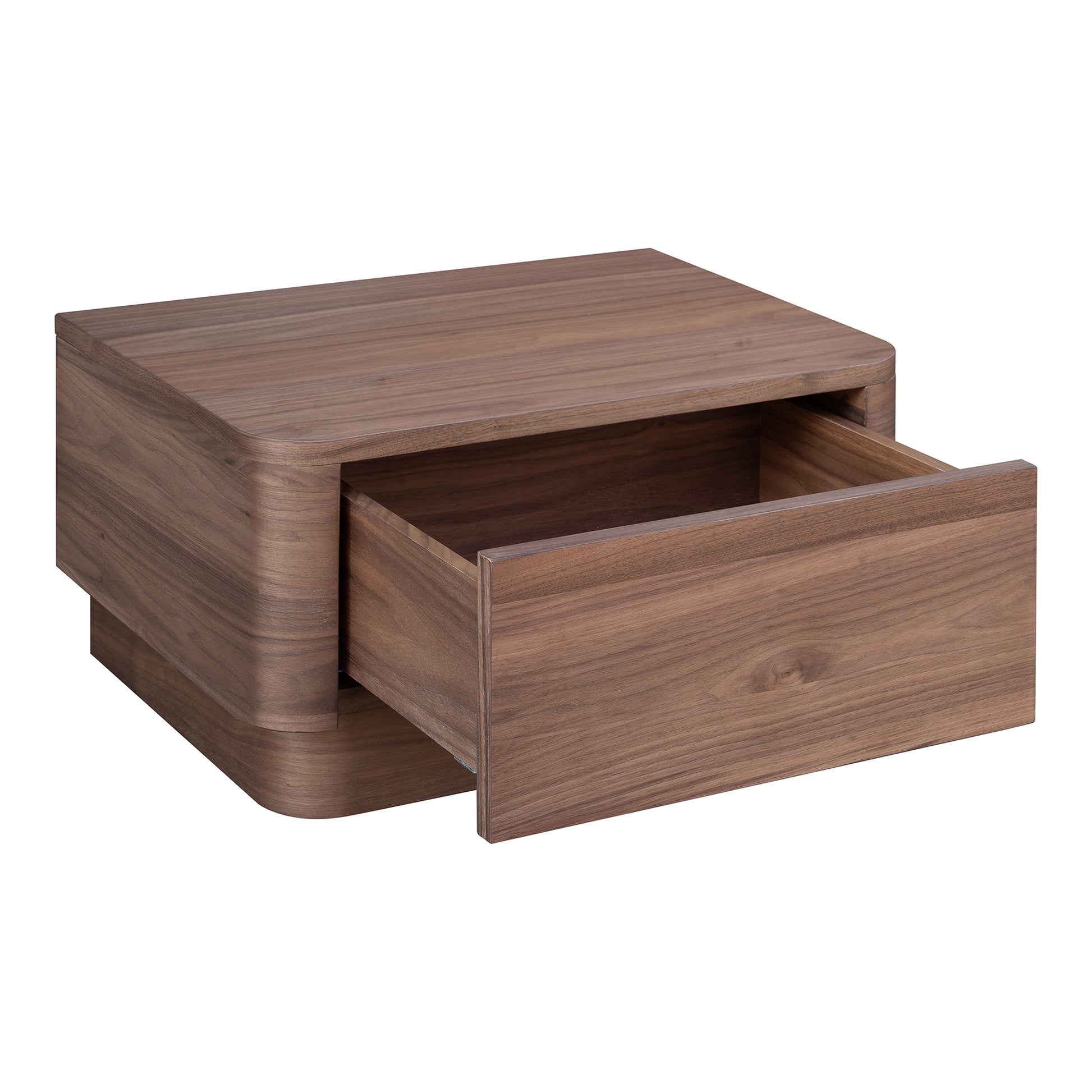 Round Off Small Nightstand Walnut by Moe's Home Collection - view 3