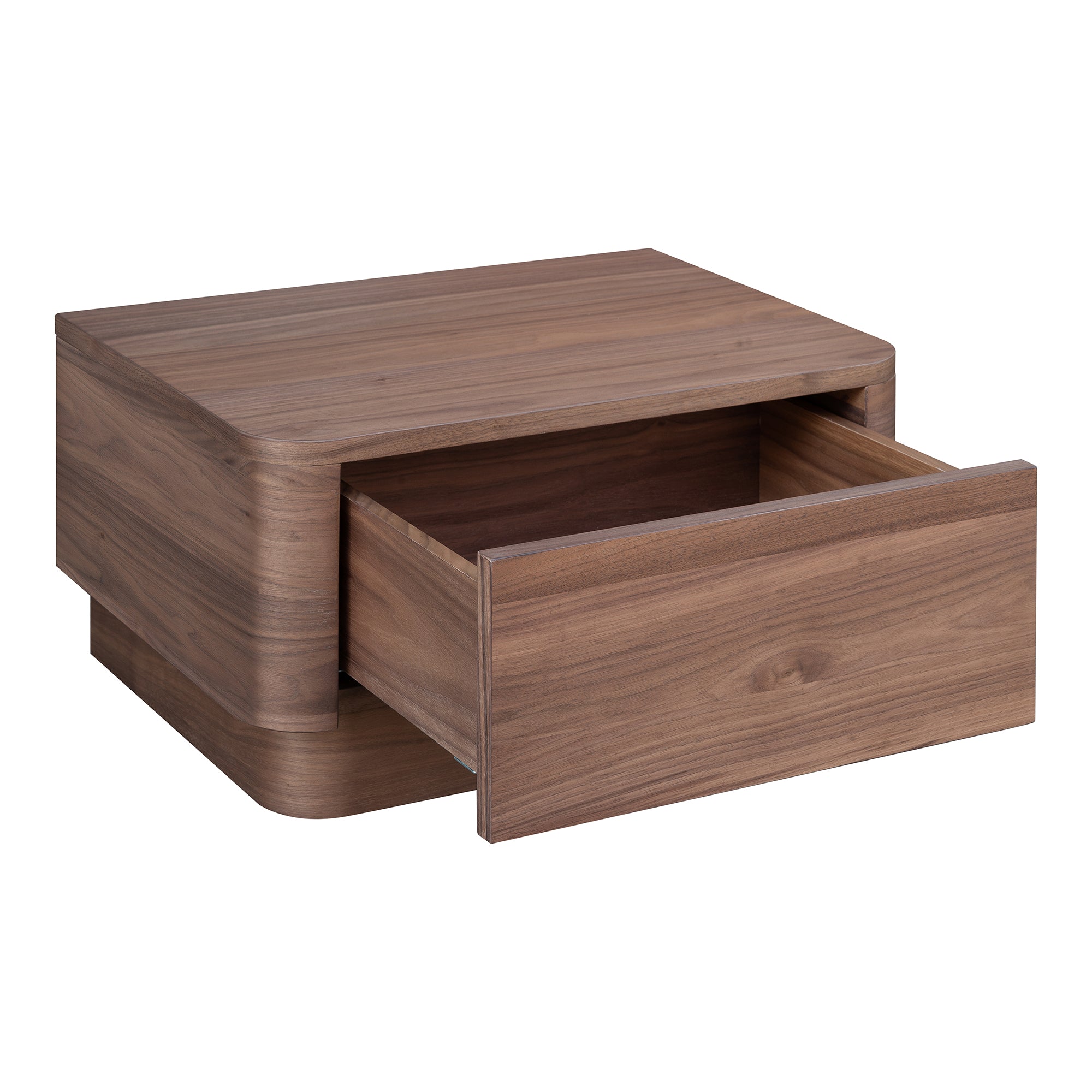 Round Off Small Nightstand Walnut by Moe's Home Collection - view 3