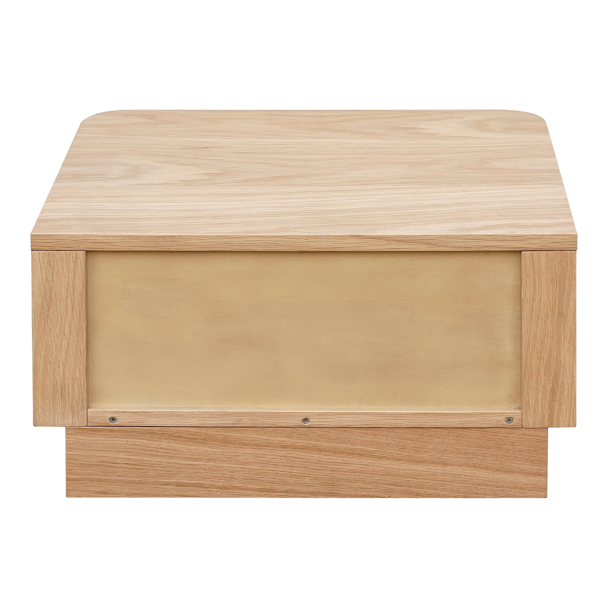 Round Off Small Nightstand Light Oak Brown by Moe's Home Collection - view 4