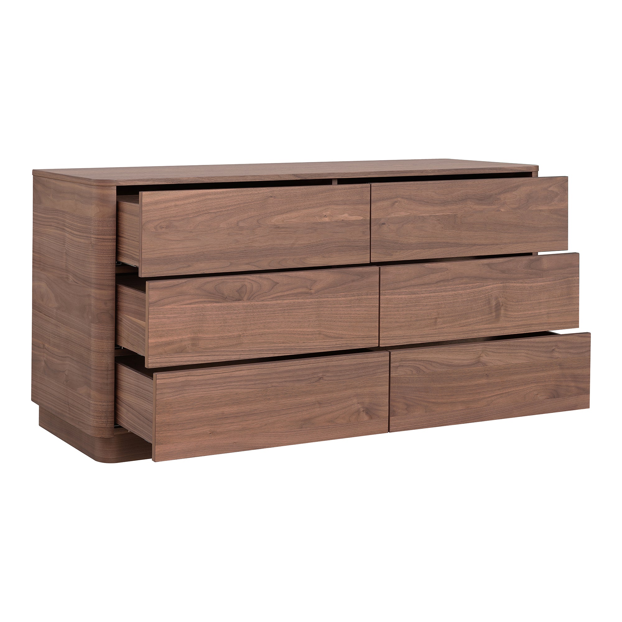 Round Off Dresser Walnut Brown by Moe's Home Collection - view 3