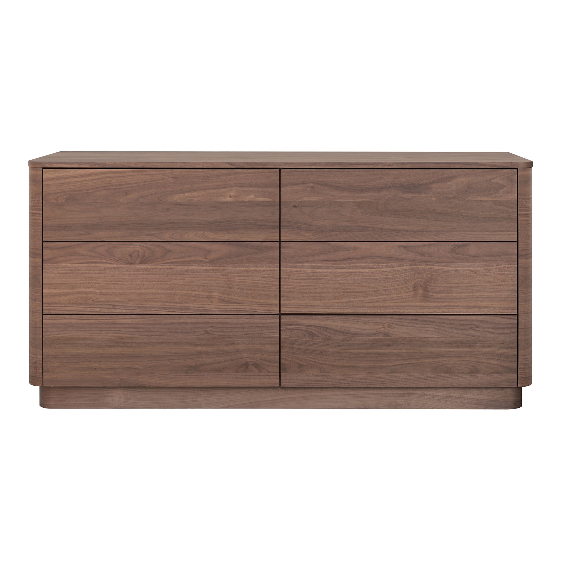 Round Off Dresser Walnut Brown by Moe's Home Collection