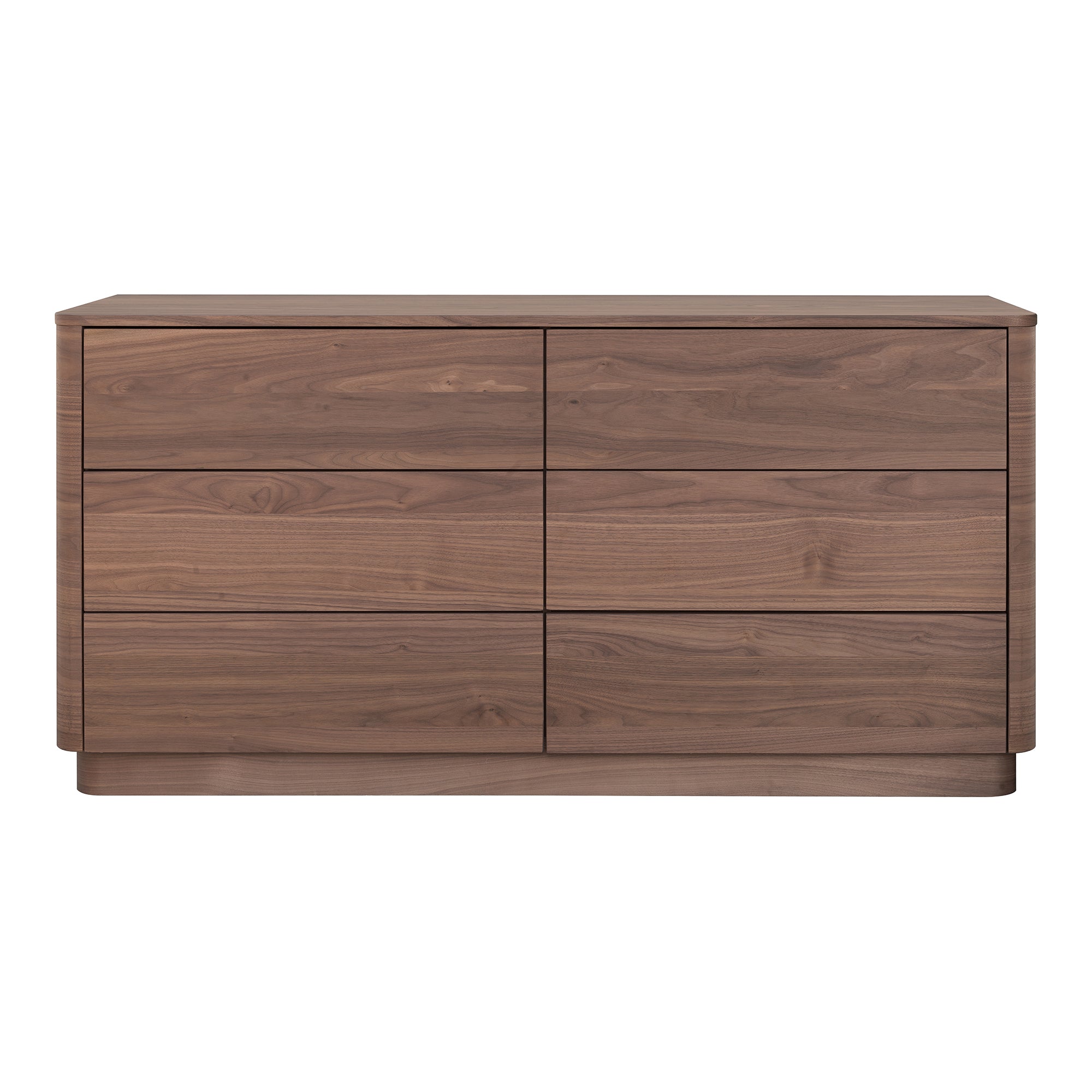 Round Off Dresser Walnut Brown by Moe's Home Collection