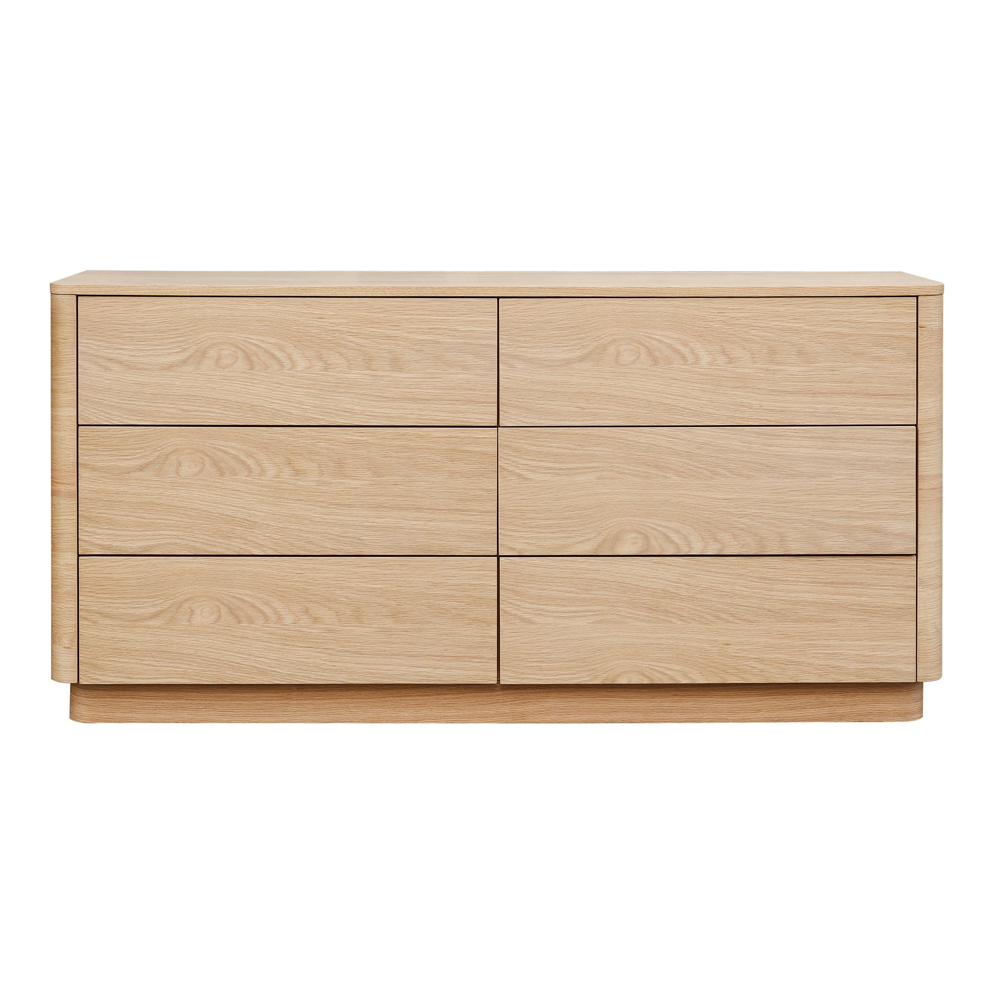 Round Off Dresser Light Oak Brown by Moe's Home Collection