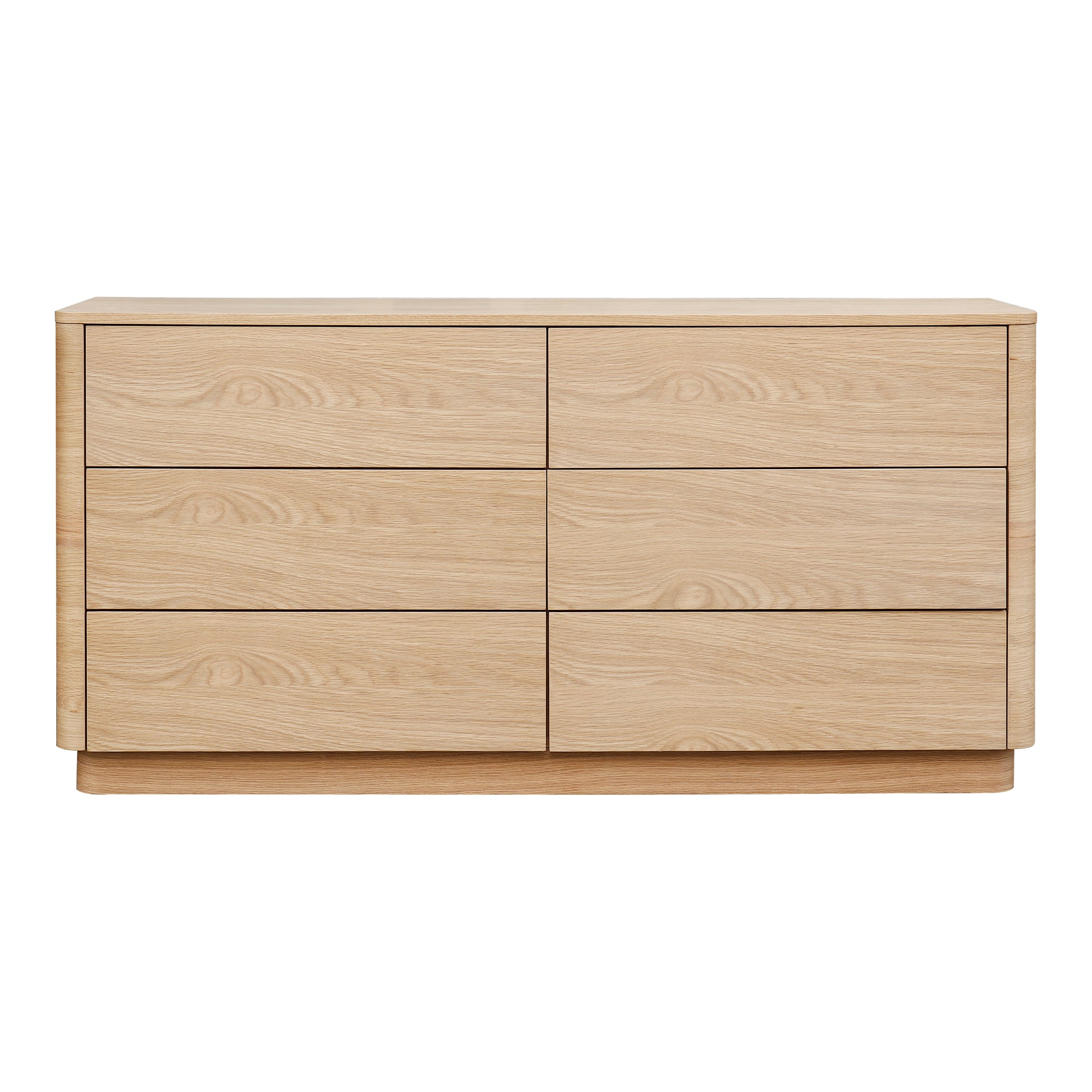 Round Off Dresser Light Oak Brown by Moe's Home Collection