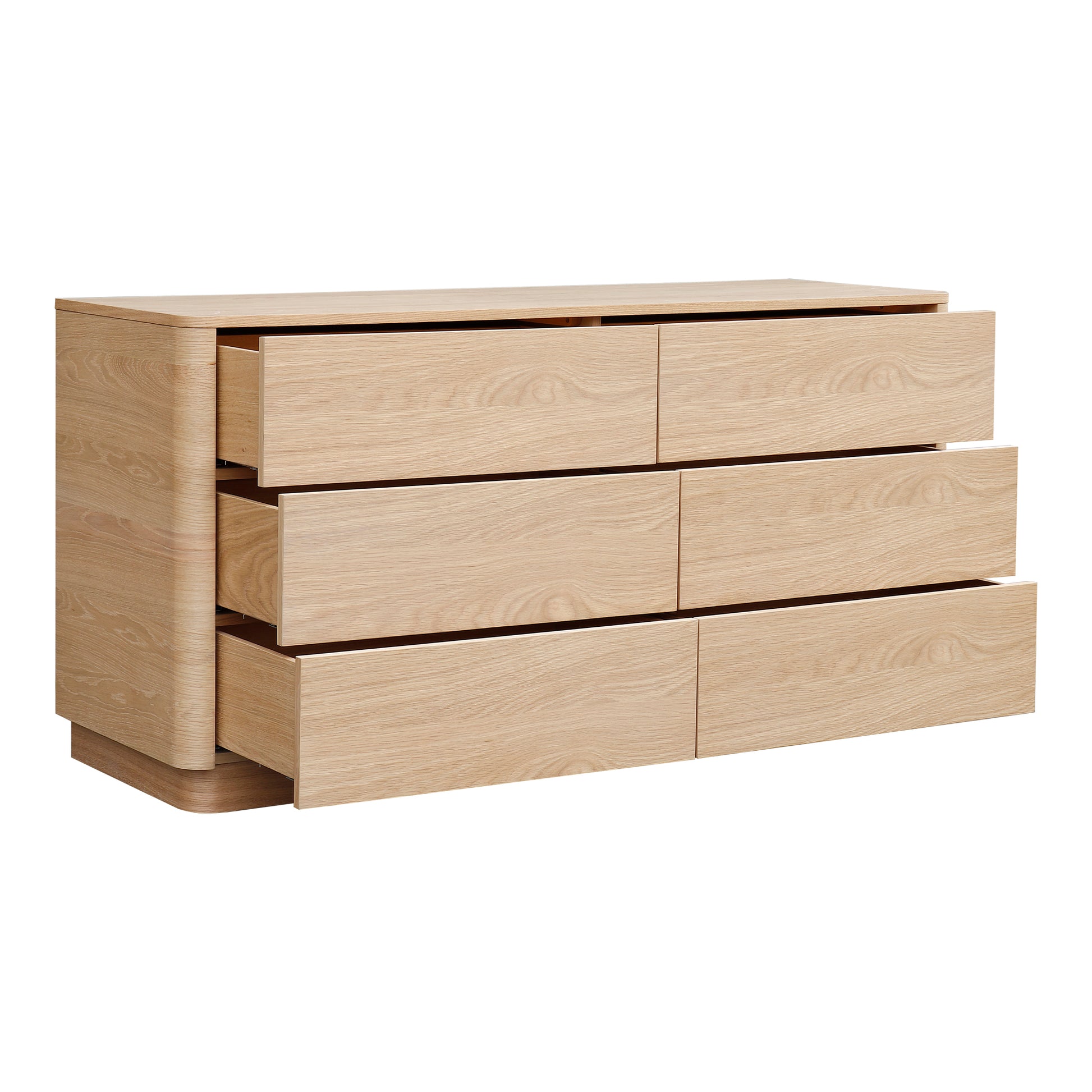 Round Off Dresser Light Oak Brown by Moe's Home Collection - view 3