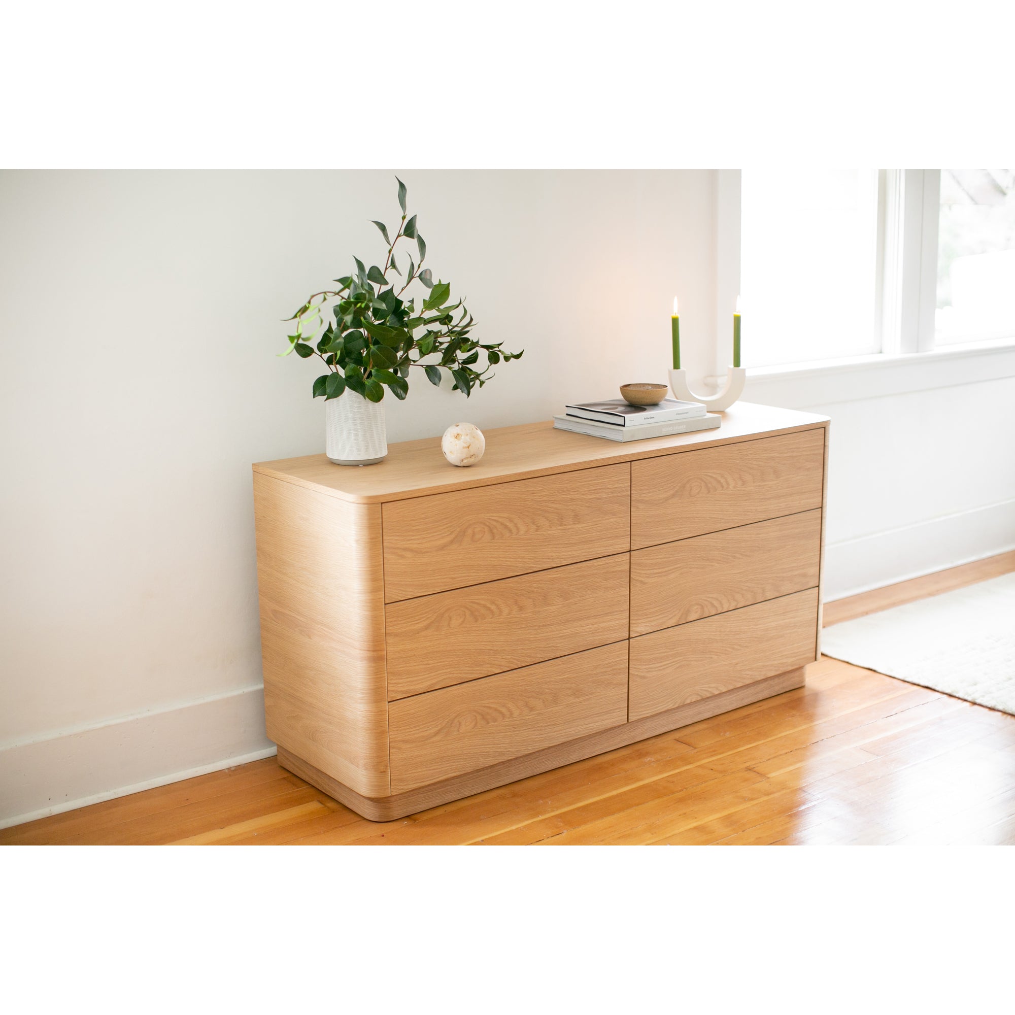 Round Off Dresser Light Oak Brown by Moe's Home Collection - view 5