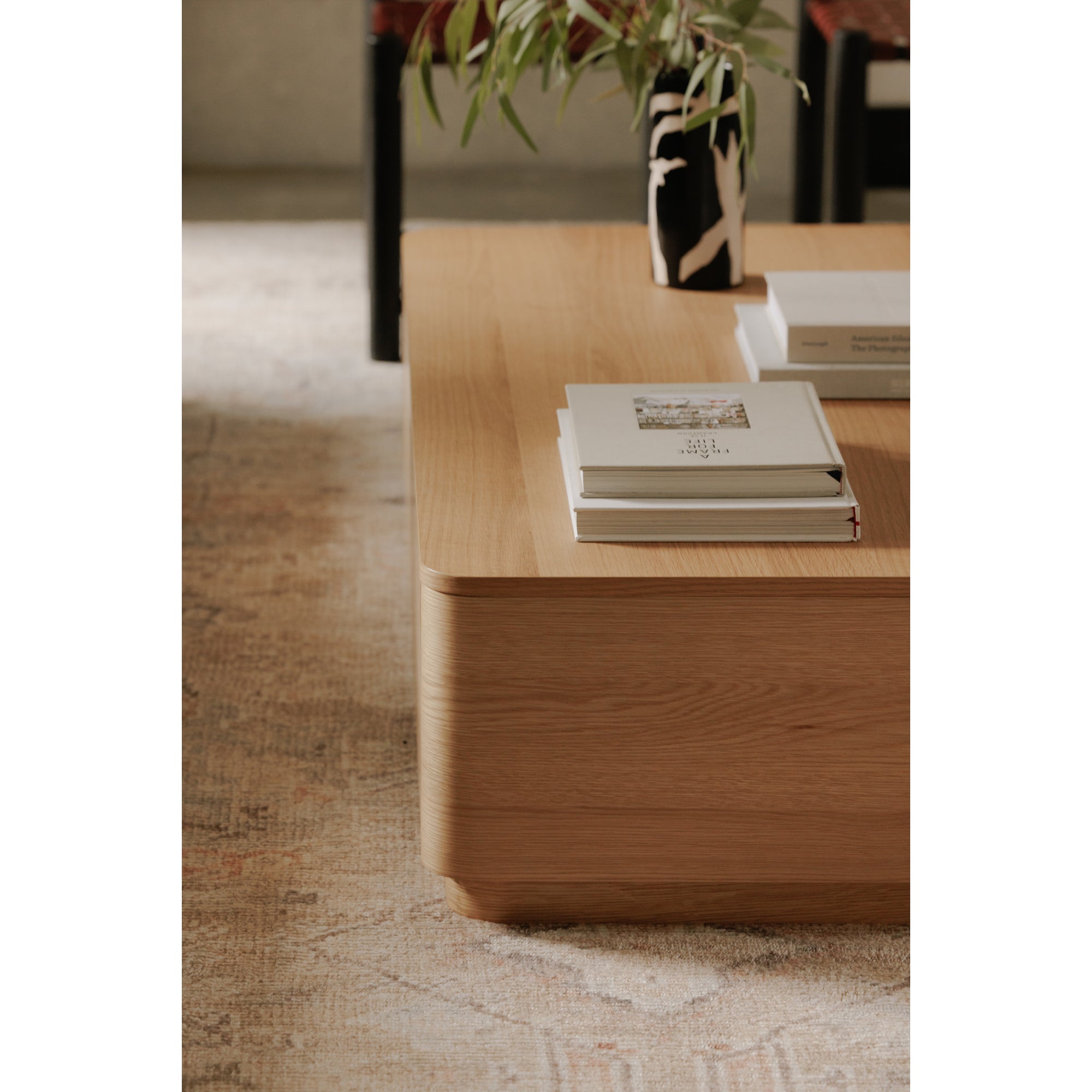 Round Off Coffee Table Natural Oak by Moe's Home Collection - view 3