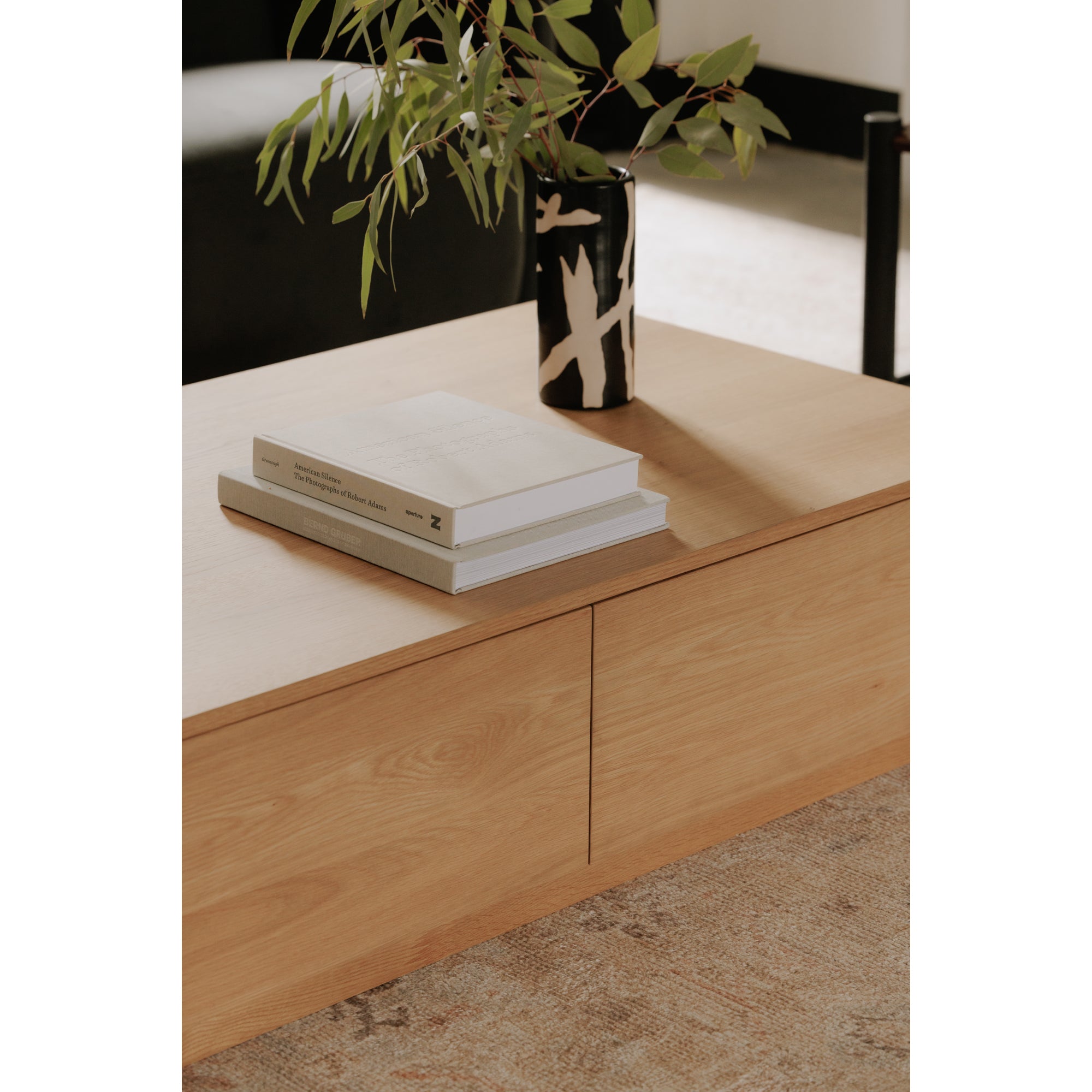Round Off Coffee Table Natural Oak by Moe's Home Collection - view 4