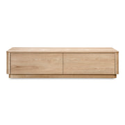 Round Off Coffee Table Natural Oak by Moe's Home Collection