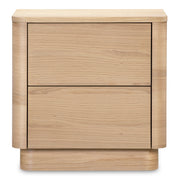 Round Off Tall Nightstand Natural Oak by Moe's Home Collection