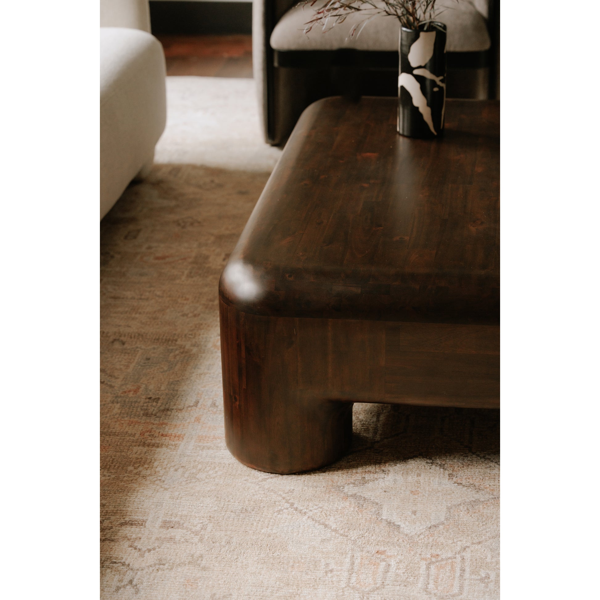 Rowan Coffee Table Dark Brown by Moe's Home Collection - view 3