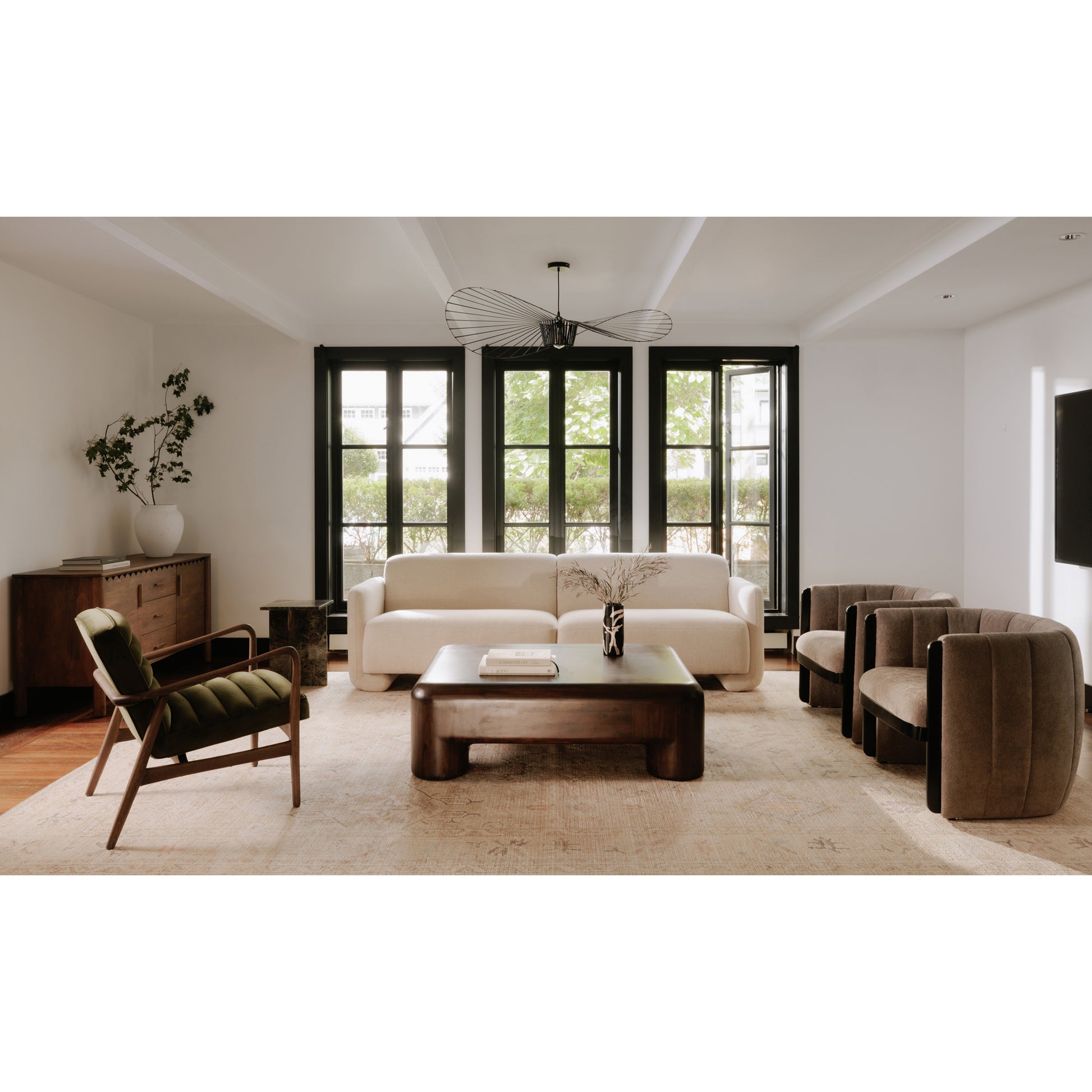 Rowan Coffee Table Dark Brown by Moe's Home Collection - view 4