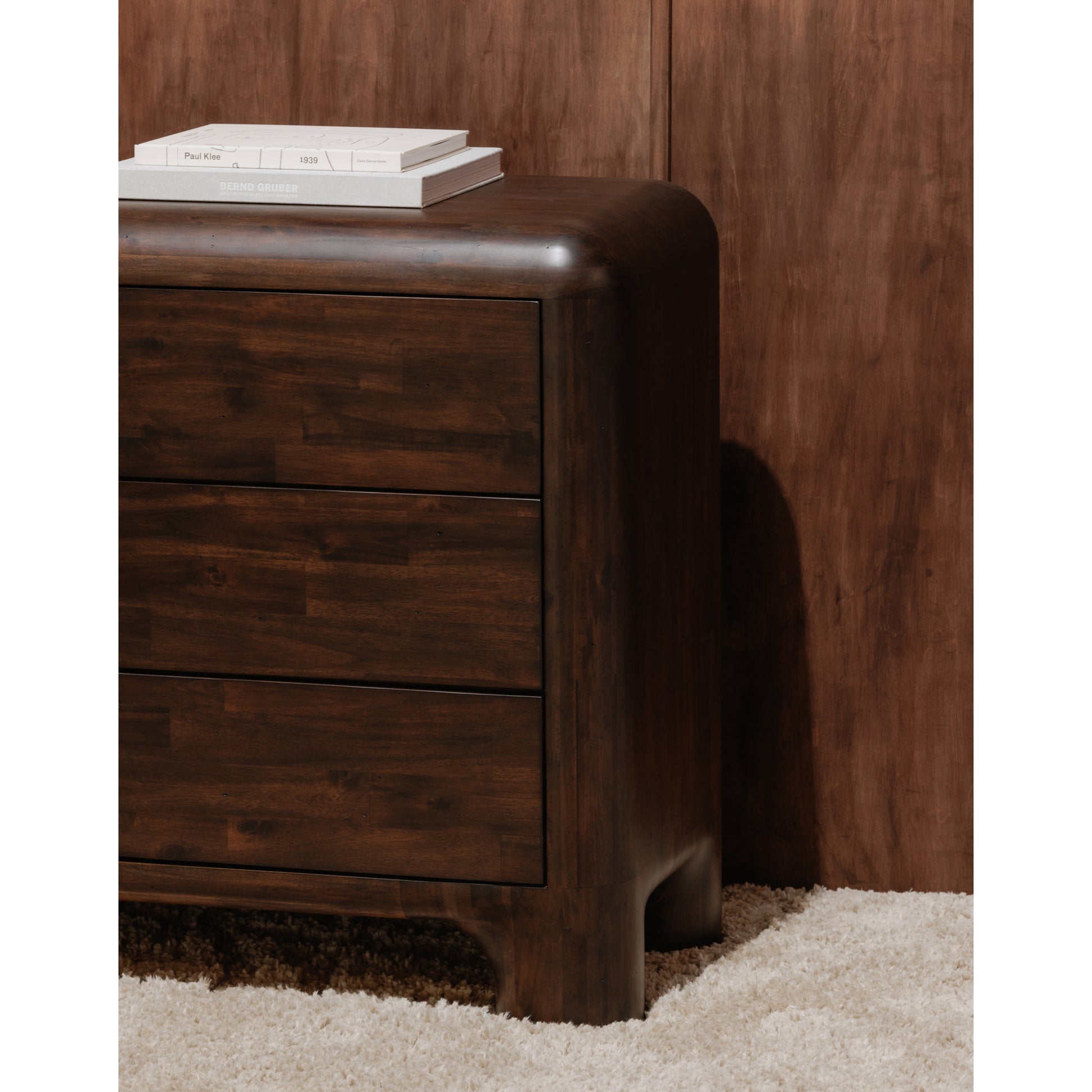 Rowan 6 Drawer Dresser Dark Brown by Moe's Home Collection - view 3