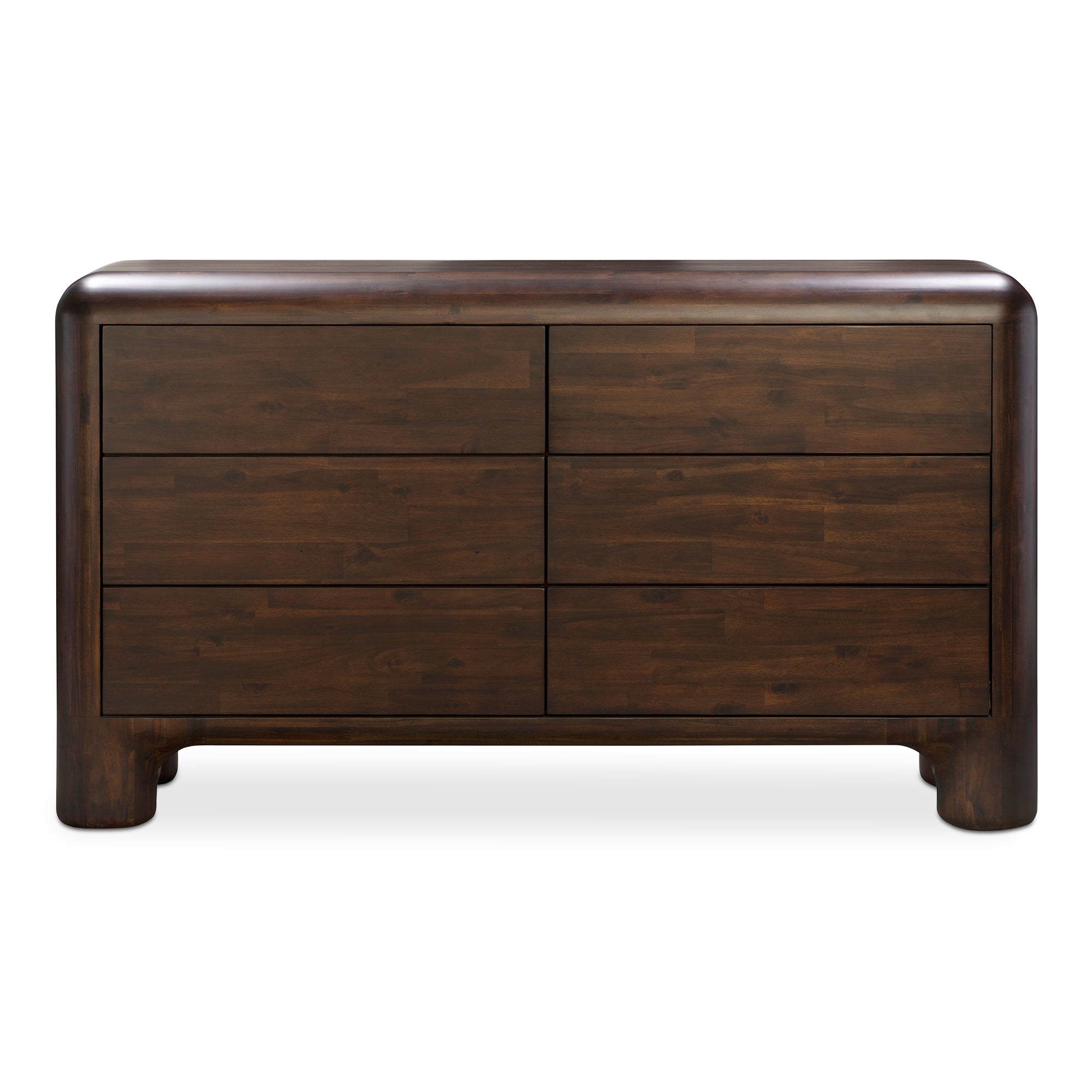 Rowan 6 Drawer Dresser Dark Brown by Moe's Home Collection