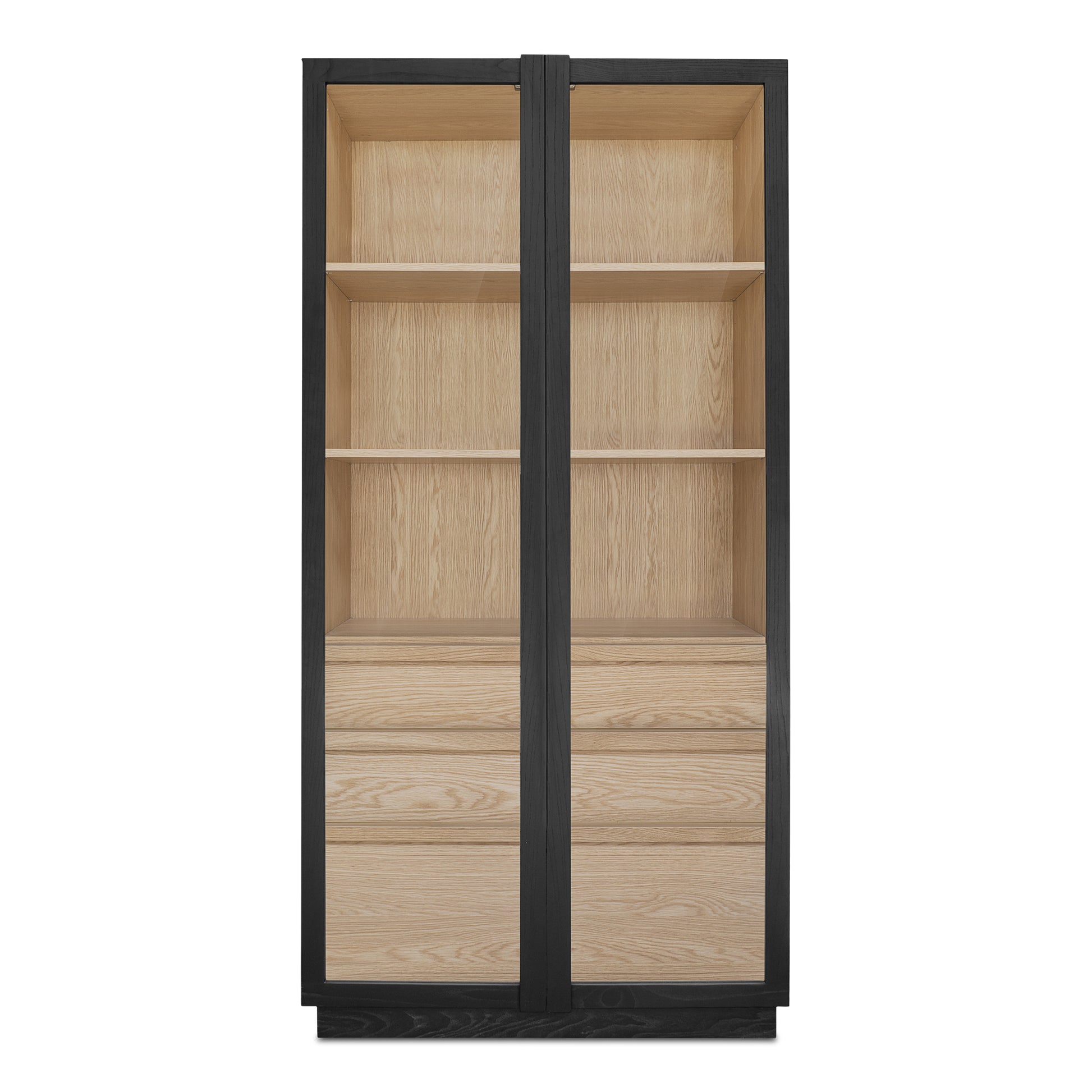 Charlotte Tall Cabinet Black by Moe's Home Collection