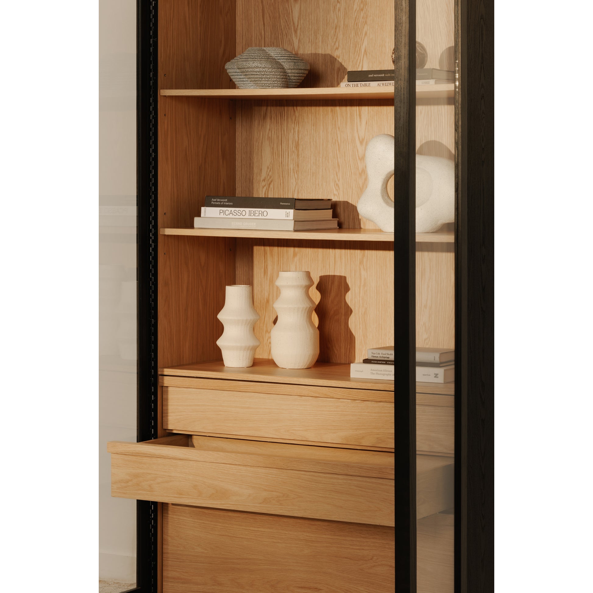 Charlotte Tall Cabinet Black by Moe's Home Collection - view 3