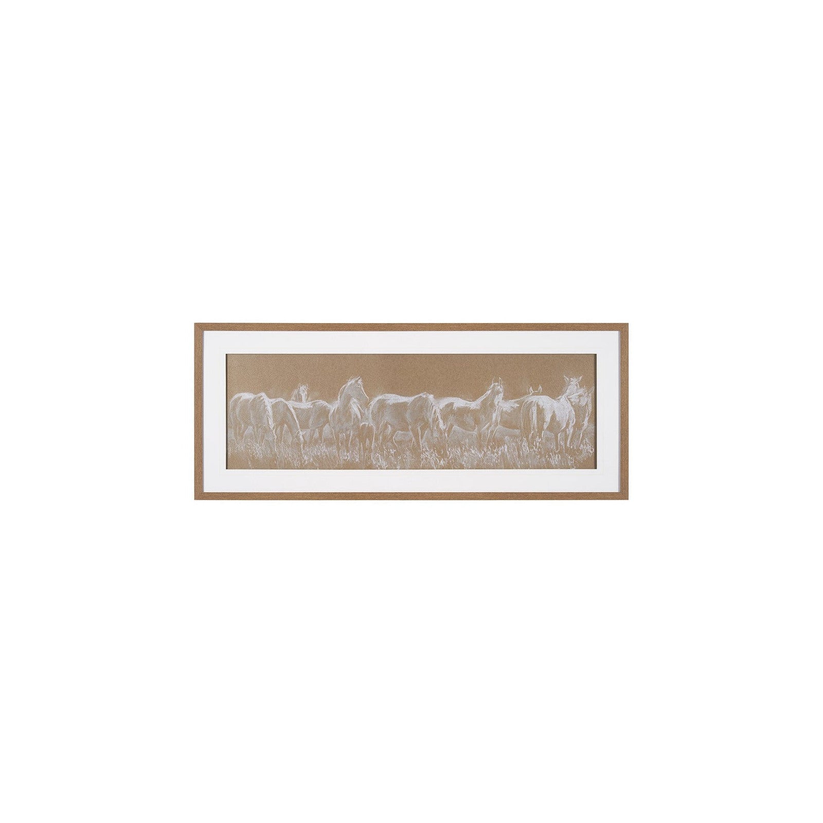 String Of Horses by Mercana Studio a Framed Art Print Matted under Glass by Mercana at ZIN Home